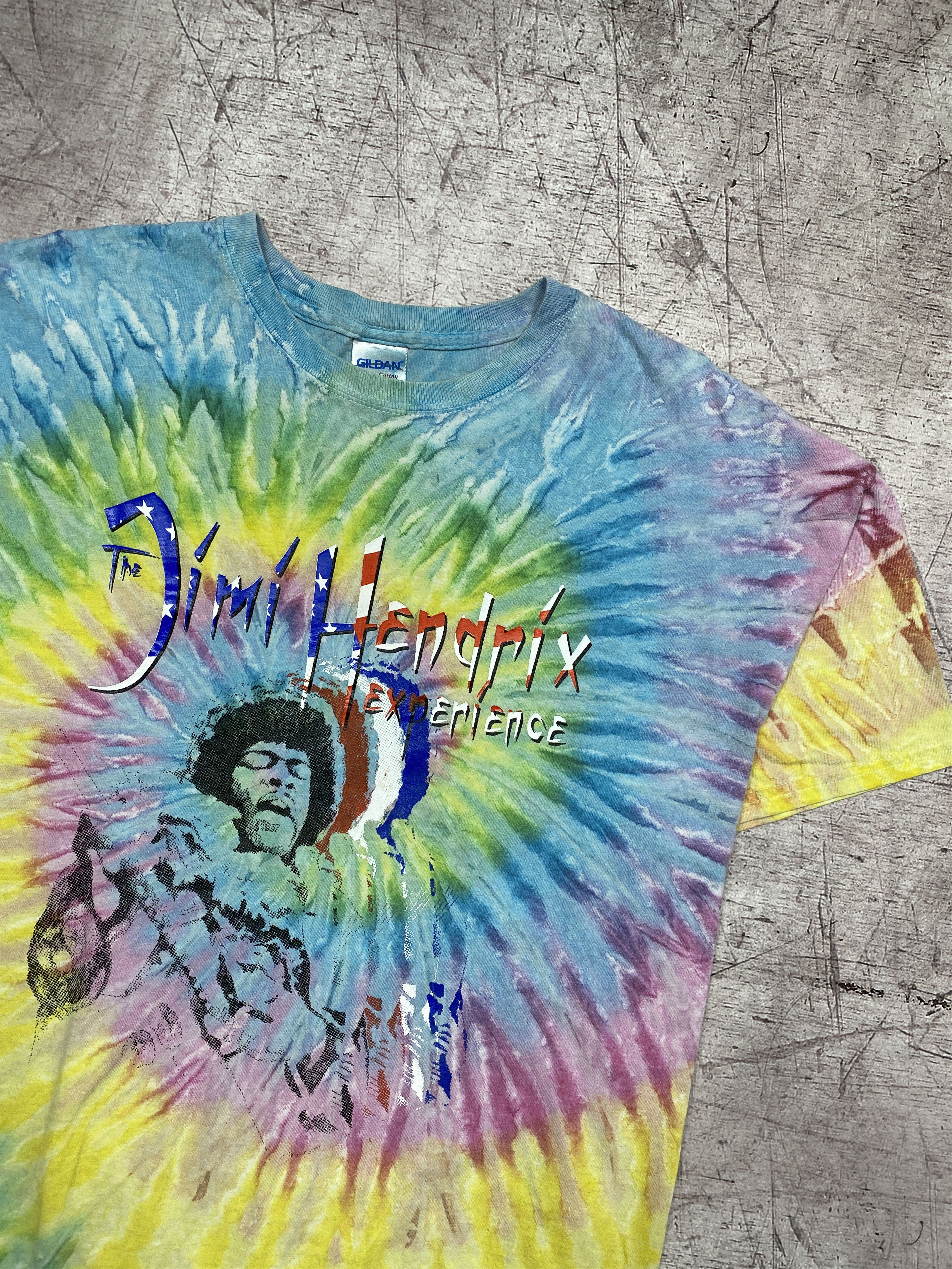 Jimi Hendrix × Vintage Jimi Hendrix Vintage Mens Crew Neck T-Shirt Size US XL / EU 56 / 4 - 2 Thumbnail