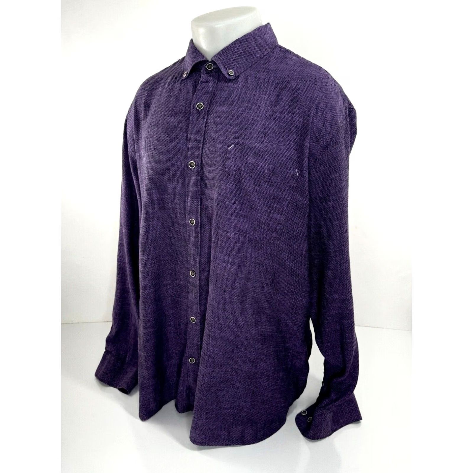 Vintage 32 Bar Blues Shirt Mens XXL Linen Purple 2XL Button-Up Long Sleeve 32 Bar Blues Shirt Mens XXL Linen Purple 2XL Button-Up Long Sleeve Vintage? Size US XXL / EU 58 / 5 - 2 Thumbnail