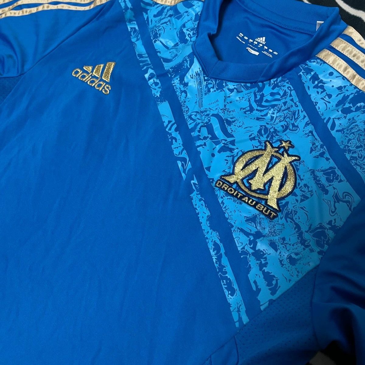 Adidas × Vintage Adidas 2011 2010 Marseille Olympic Soccer jersey Size US M / EU 48-50 / 2 - 4 Thumbnail