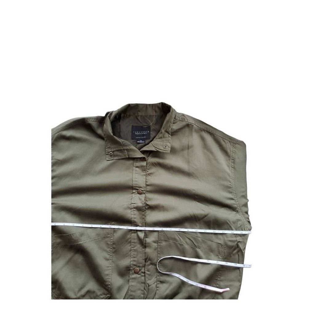 Sanctuary Sanctuary Size XXL Hailee Button Bomber Jacket Khaki Green Size XXL / US 16-18 / IT 52-54 - 4 Thumbnail