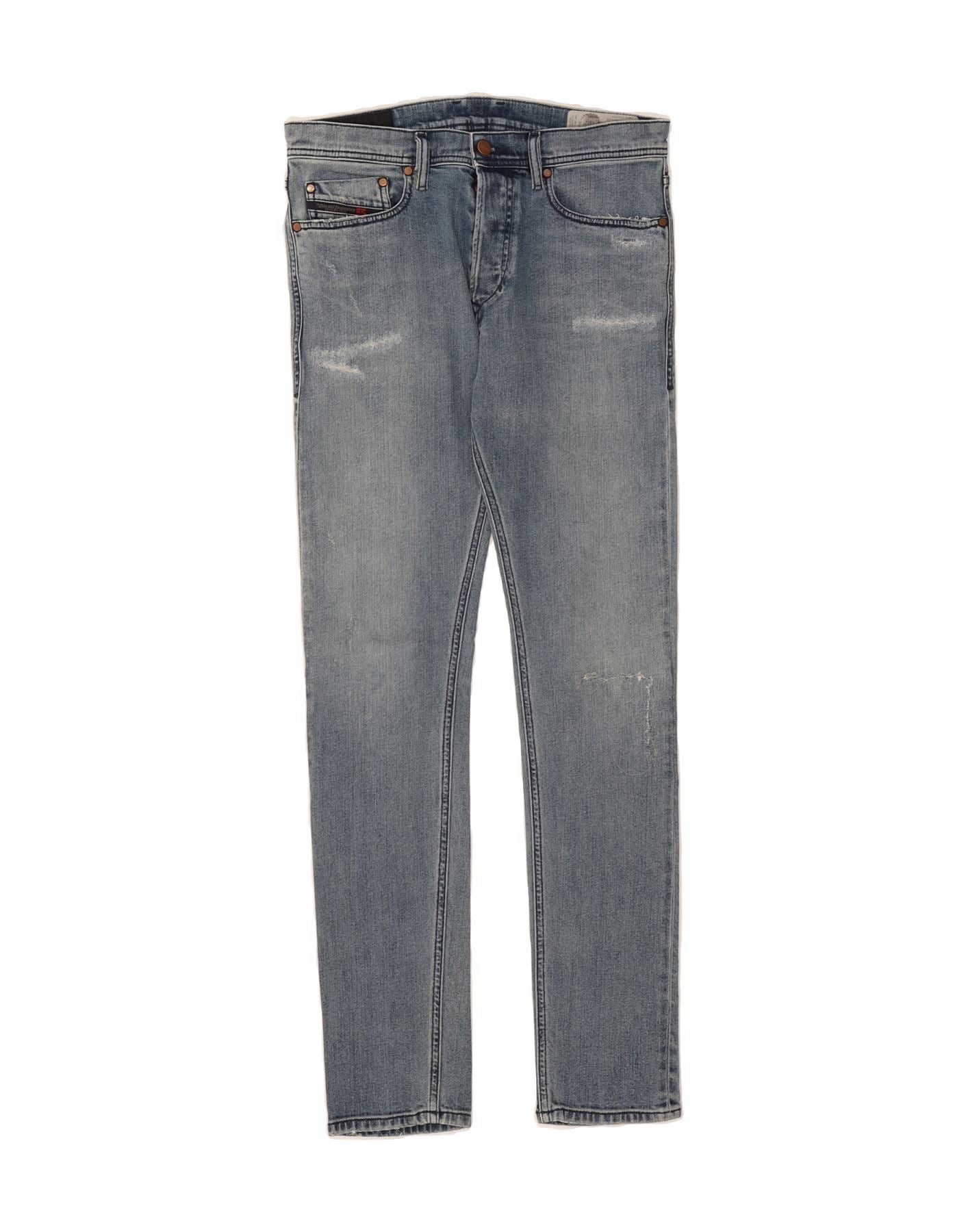 Diesel Womens Tepphar Slim Jeans W30 L32 Blue Cotton Size 42" / US 20 - 1 Thumbnail