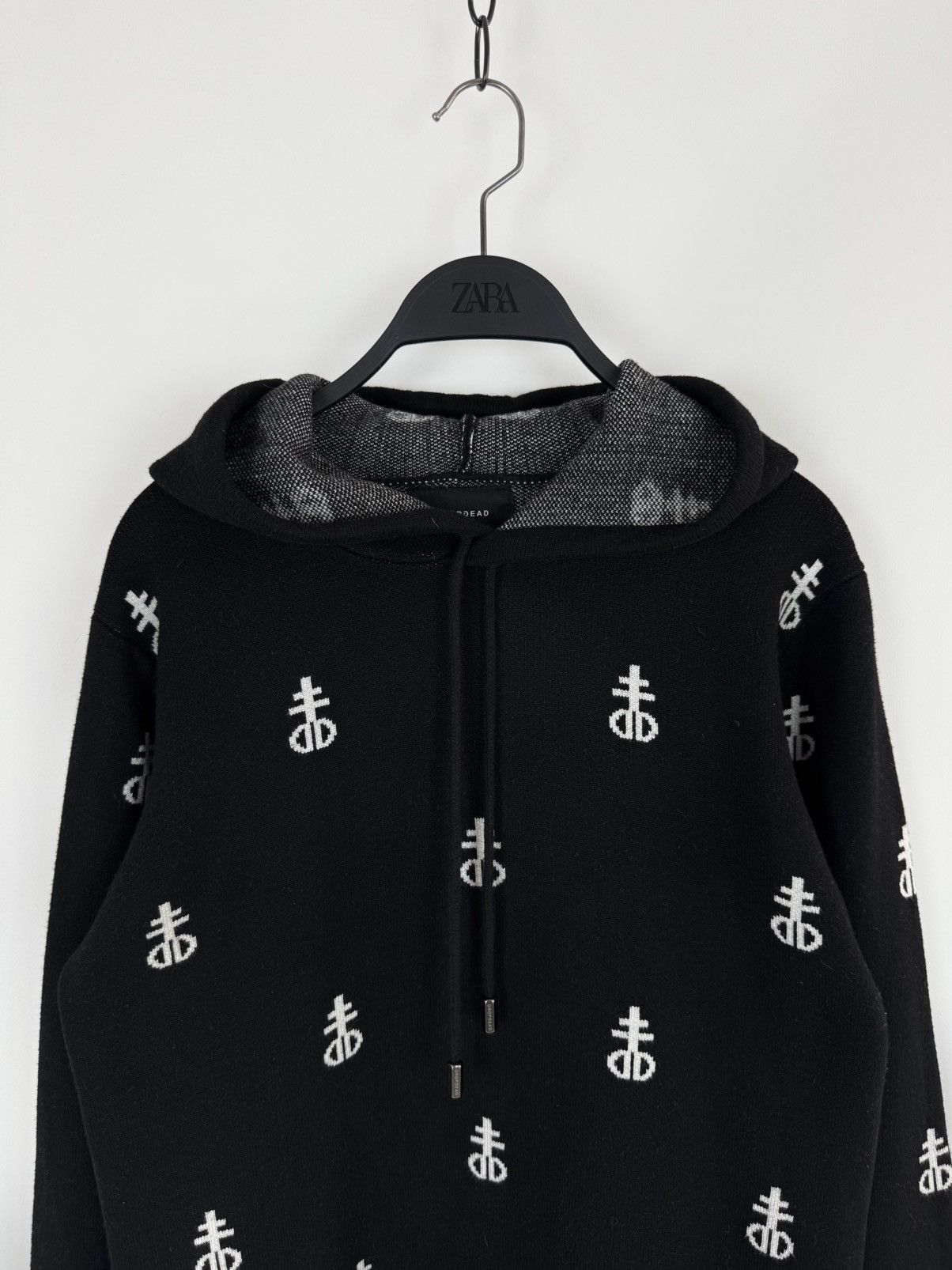 Drop Dead Drop Dead Blasphemy Knit Multi-Logo Hoodie Size US XS / EU 42 / 0 - 2 Thumbnail