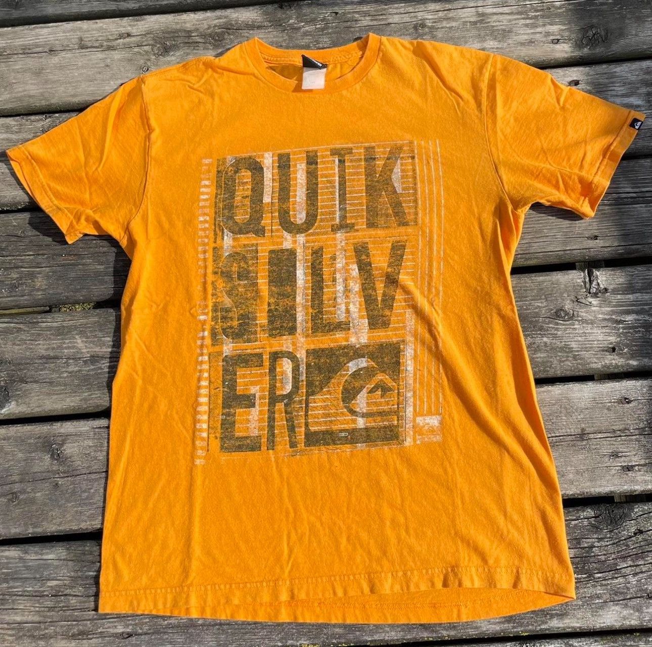 Quiksilver Vintage y2k Quiksilver orange T-shirt Size US L / EU 52-54 / 3 - 1 Thumbnail