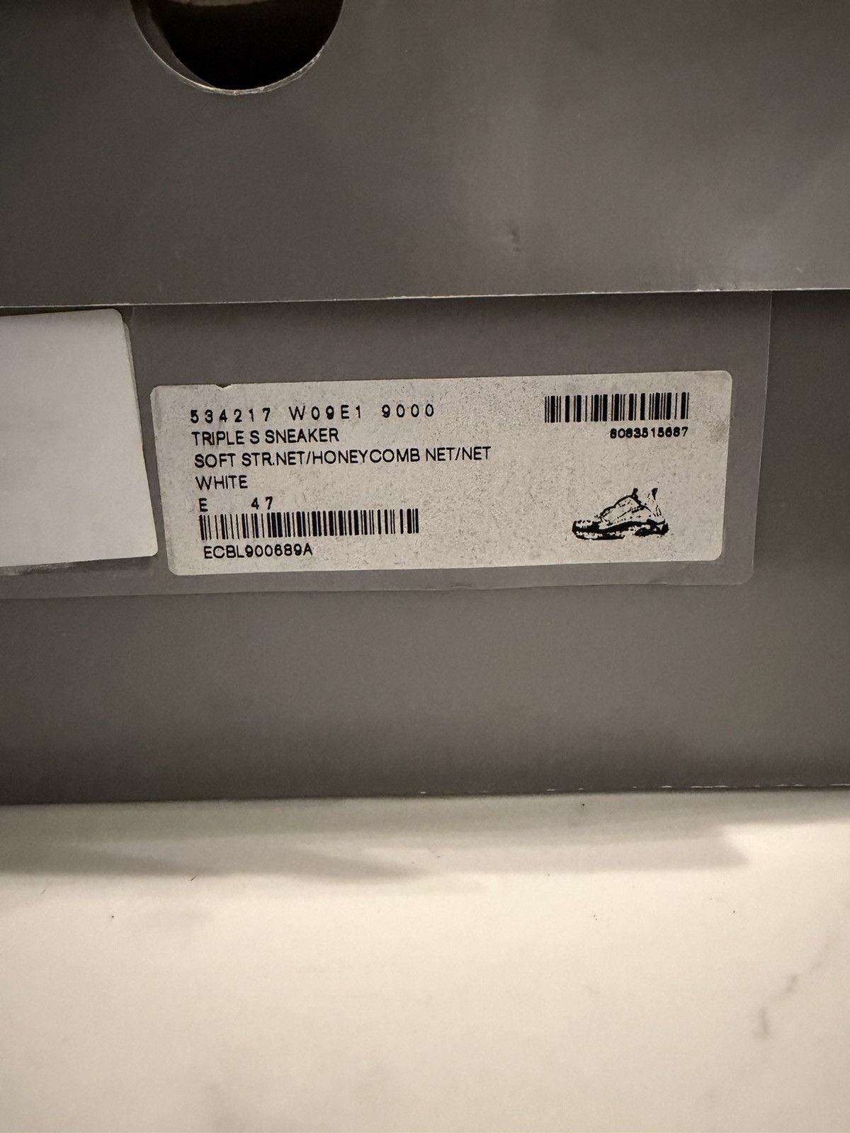 Balenciaga White Balenciaga Triple S Sneaker Size US 14 / EU 47 - 7 Thumbnail