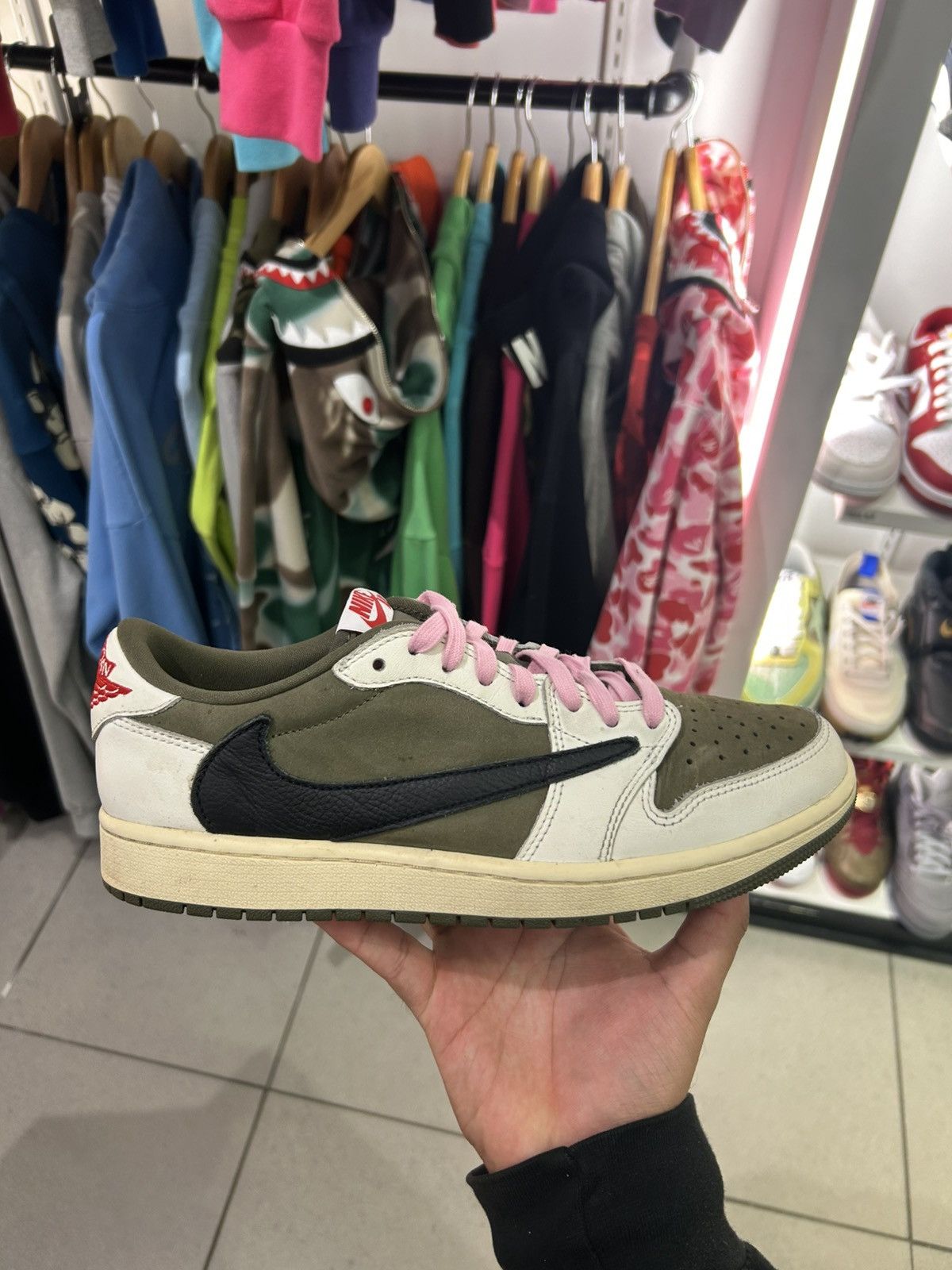 Jordan Brand × Travis Scott Jordan 1 low travis scott medium olive Size US 9 / EU 42 - 6 Thumbnail