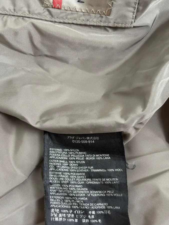 Prada 2000s Prada Khaki Nylon Puffer Bomber Jacket Size US M / EU 48-50 / 2 - 13 Thumbnail