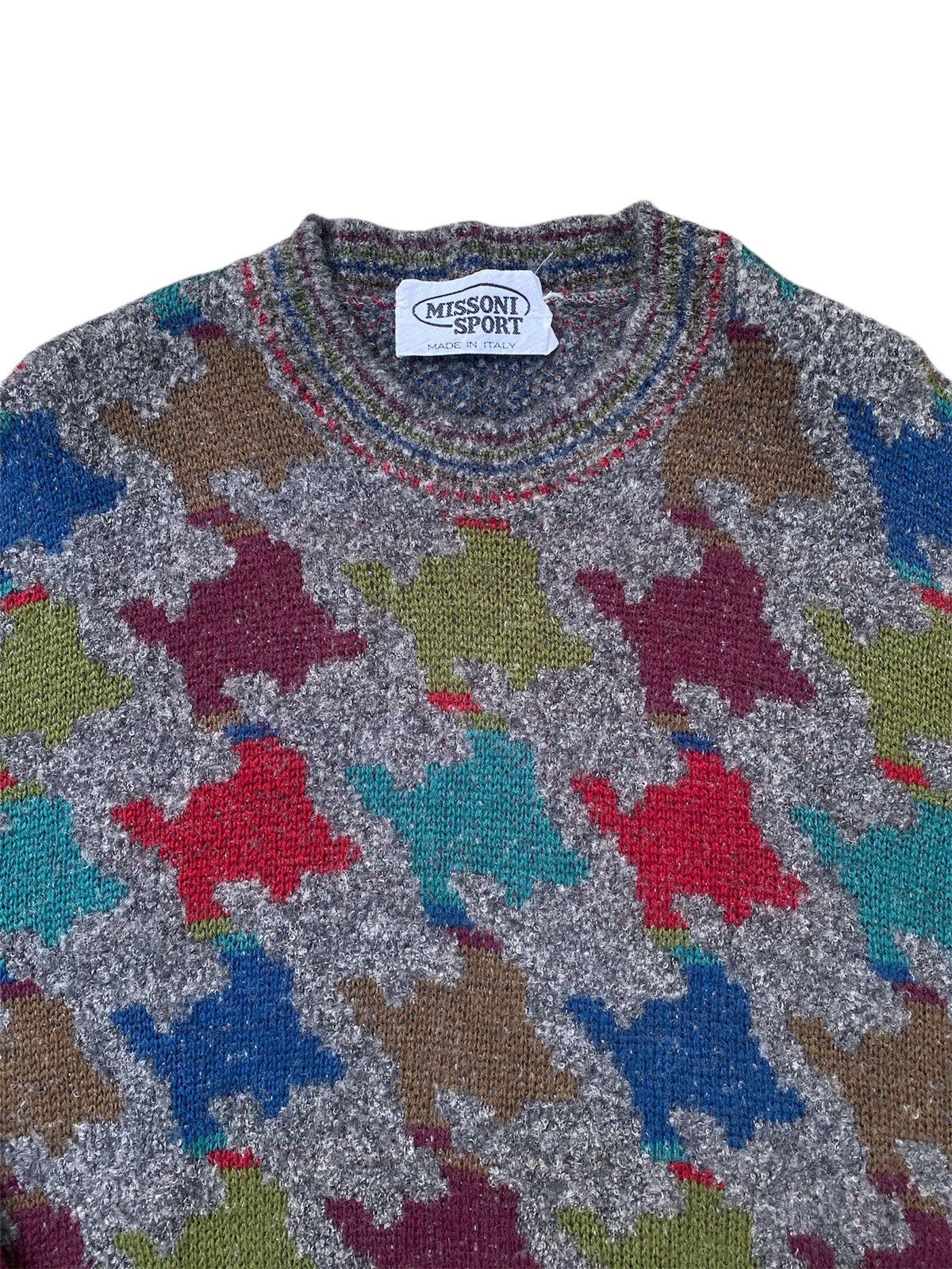 Designer × Missoni Vintage Missoni Floral Pattern Knit Sweater Size US M / EU 48-50 / 2 - 2 Thumbnail