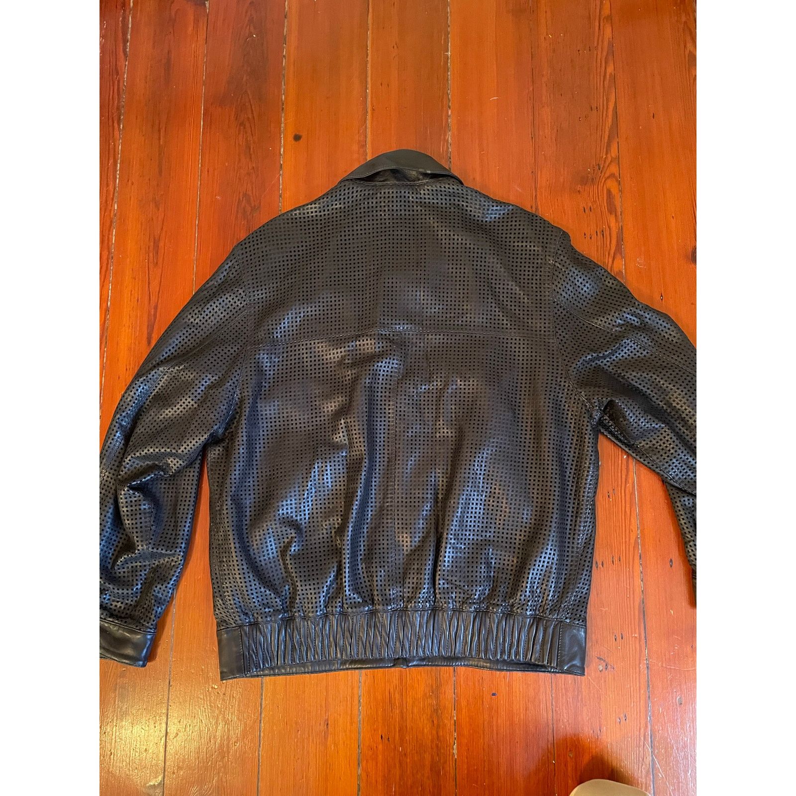 Torras Torras Men’s Black Perforated Leather Jacket Size 40 Size US M / EU 48-50 / 2 - 8 Thumbnail
