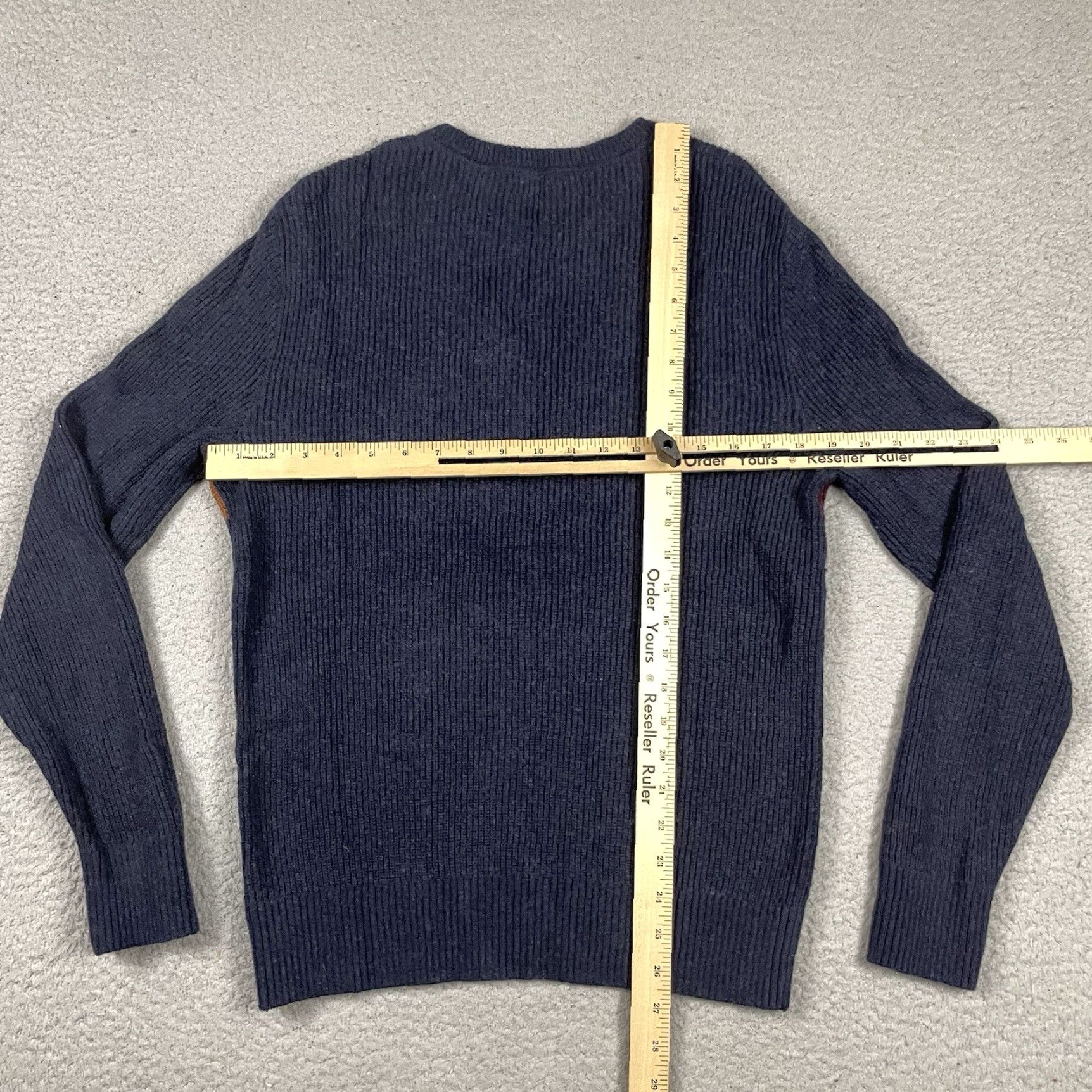 Gap VINTAGE GAP Sweater, Argyle Wool Knit, Blue, S, Pullover, Men, Classic, Preppy, 90s, Casual Knit, Fall Winter, Long Sleeve, Collarless, Navy Size US S / EU 44-46 / 1 - 7 Thumbnail