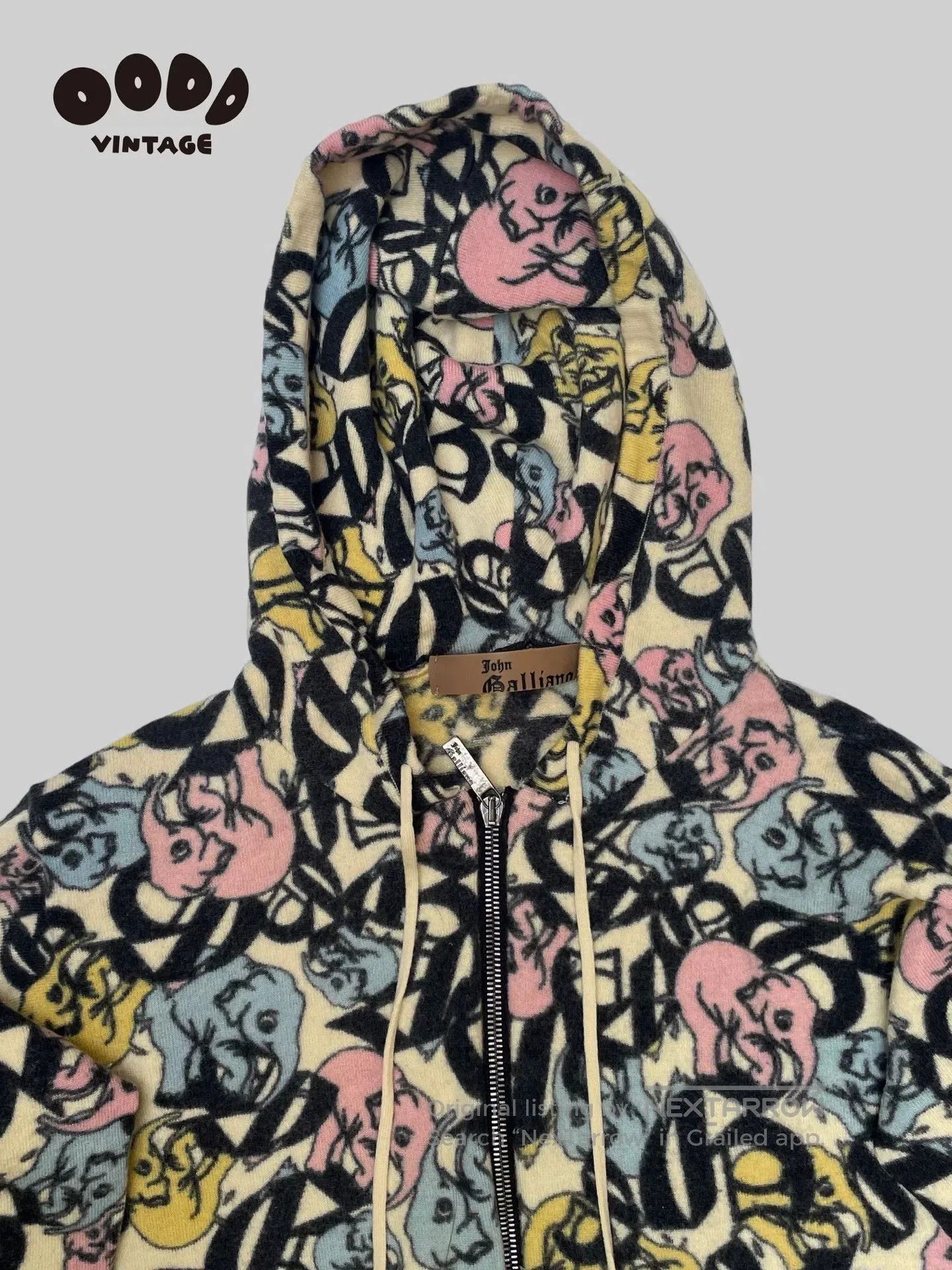 John Galliano John Galliano Elephant Knit Hoodie. Size US M / EU 48-50 / 2 - 2 Thumbnail