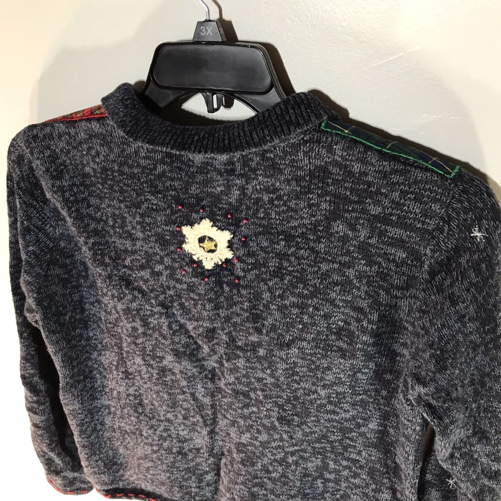 Vintage VINTAGE Designers Studio Originals Women's Christmas Cardigan Full Zip Geometric Embroidered Knit Sweater S Fall Winter Size S / US 4 / IT 40 - 7 Thumbnail