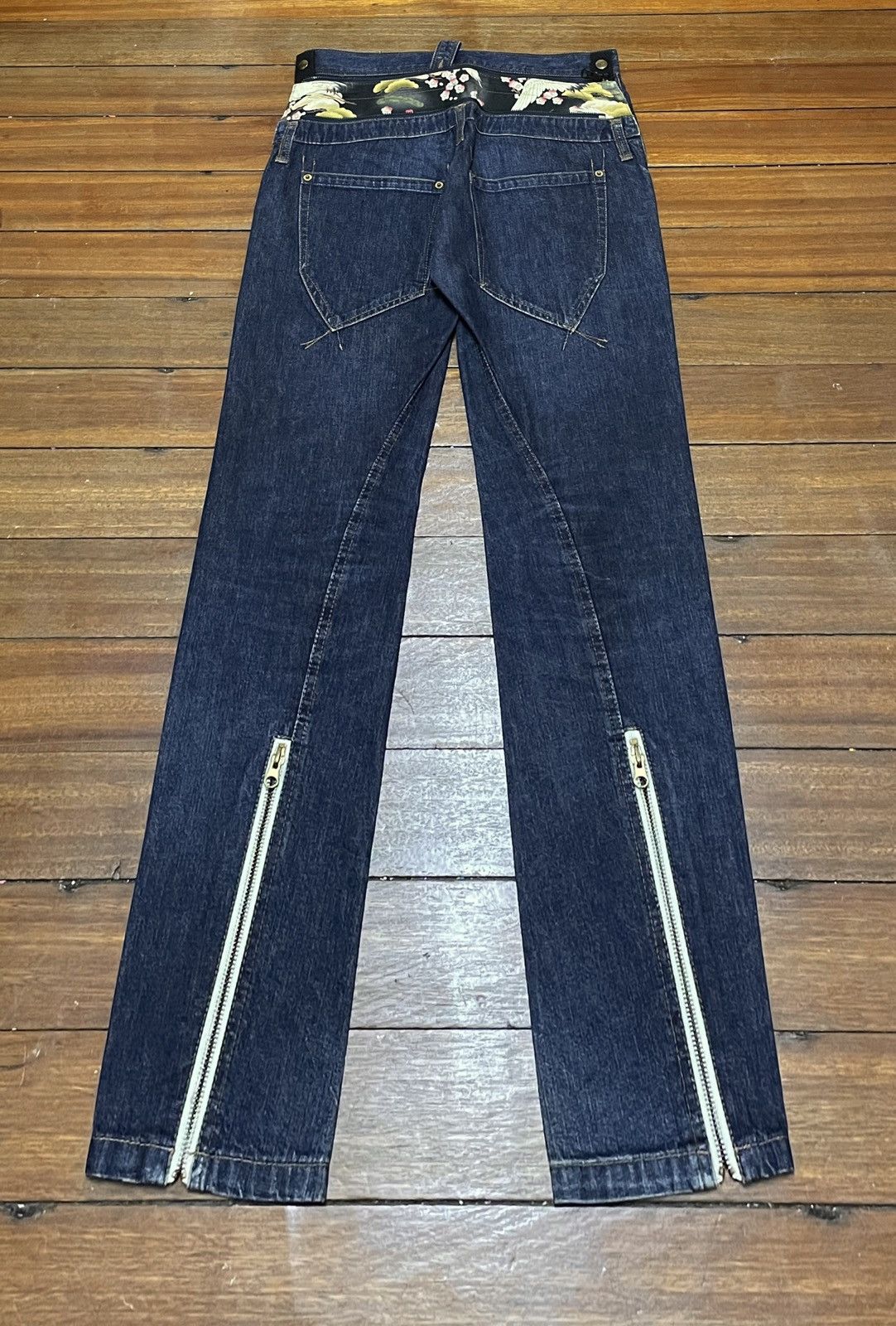 PPFM Rare Design Vintage Japanese Brand PPFM Sukajan Jeans 1990s Size US 31 - 2 Thumbnail