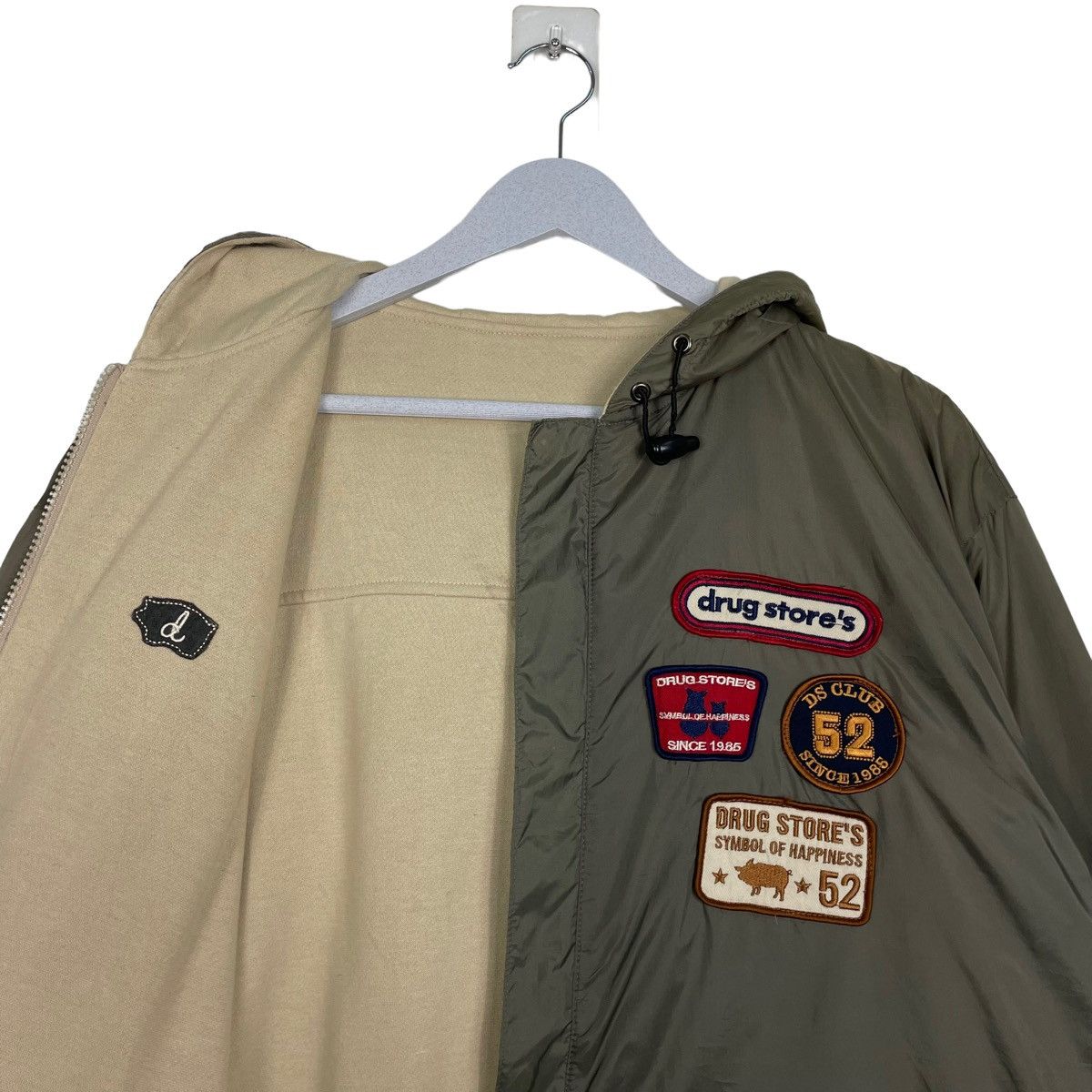 Hysteric Glamour × Japanese Brand 💥THE DRUG STORE PATCHERS LOGO HOODIE JACKET Size US L / EU 52-54 / 3 - 9 Thumbnail