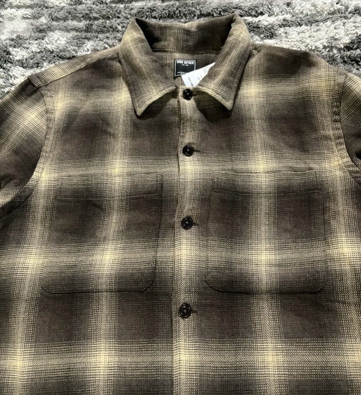Todd Snyder Todd Snyder Relaxed Plaid Overshirt Brown Size Medium Size US M / EU 48-50 / 2 - 3 Thumbnail