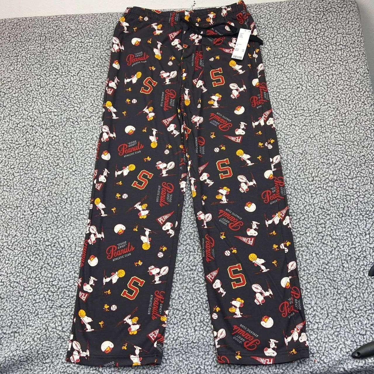 Peanuts Peanuts Snoopy Pants Men Varsity Lounge Sleepwear M Size US 34 / EU 50 - 1 Thumbnail