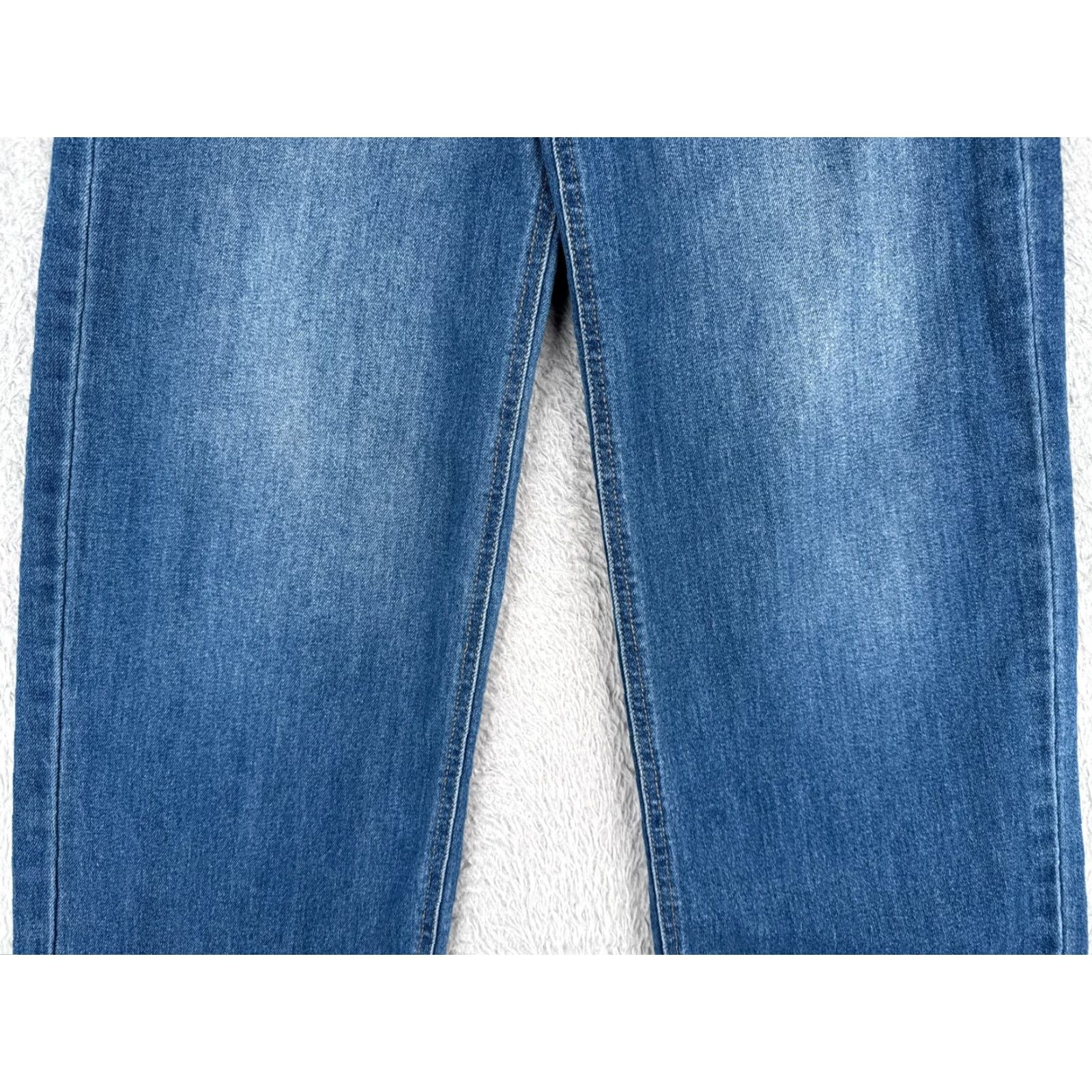 Old Navy Old Navy Wide Leg Jeans Womens 2 High Rise Blue Denim Cotton Blend 26x30 5-Pocket Regular Fit Size 26" / US 2 / IT 38 - 3 Thumbnail