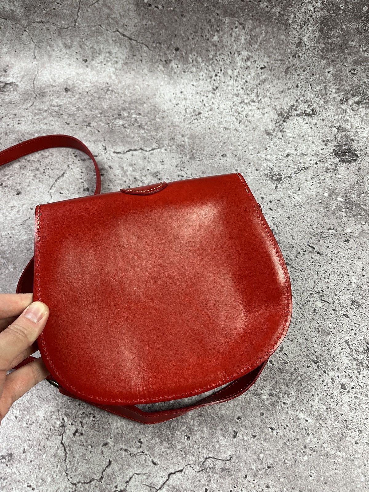 Other Penelope Chilvers Red Leather Mini Saddle Crossbody Bag Size ONE SIZE - 8 Thumbnail
