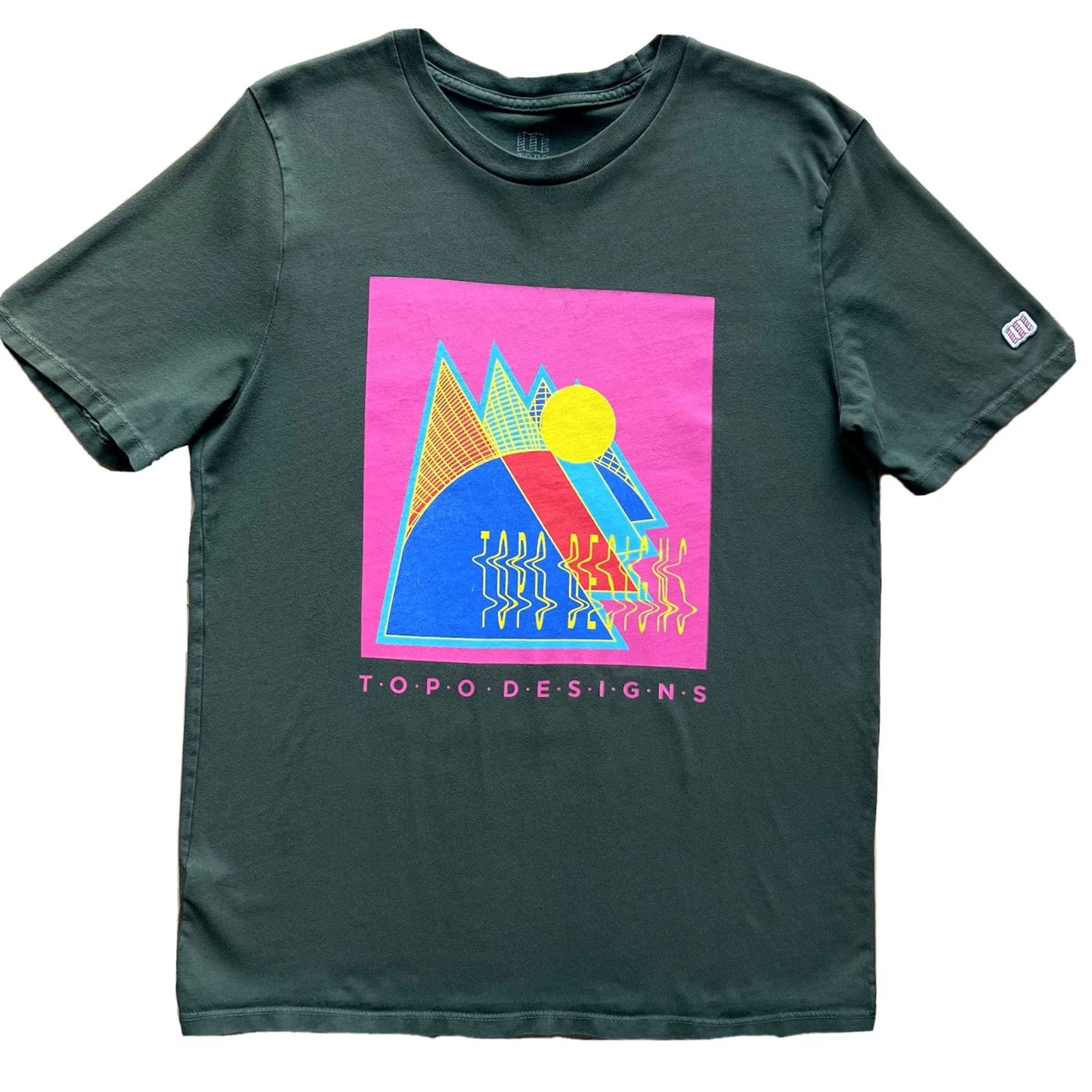 Topo Designs Topo Designs Shirt Medium Green Casual Outdoors Denver Colorado Mountains Mens T-Shirt Size US M / EU 48-50 / 2 - 2 Thumbnail