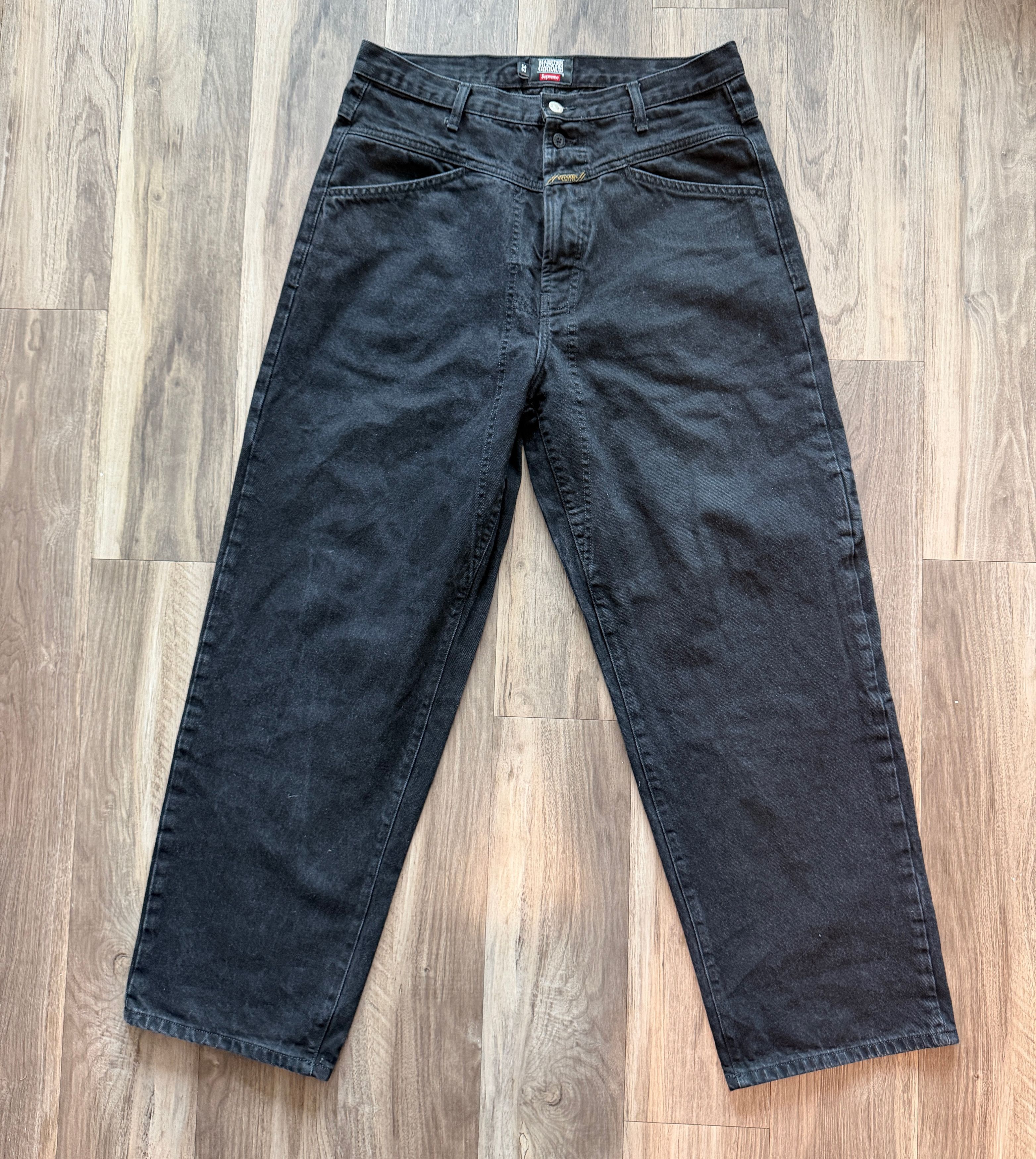 Supreme Marithe Francois + Girbaud x Supreme X-Seam Baggy Jean Black Size US 32 / EU 48 - 1 Thumbnail