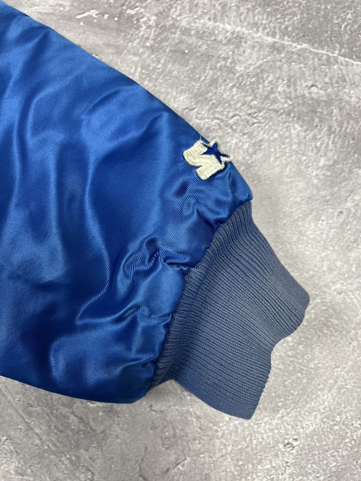 Starter New York Giants Vintage 80s Starter Satin Bomber Jacket Size US XL / EU 56 / 4 - 5 Thumbnail