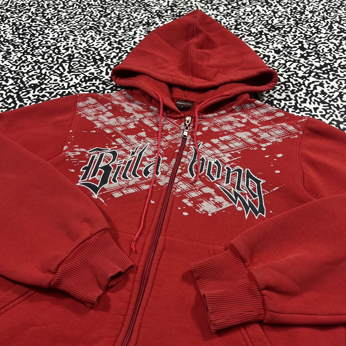 Billabong Vintage Y2K Billabong Surf Affliction Style Retro Zip Hoodie Size US L / EU 52-54 / 3 - 8 Thumbnail