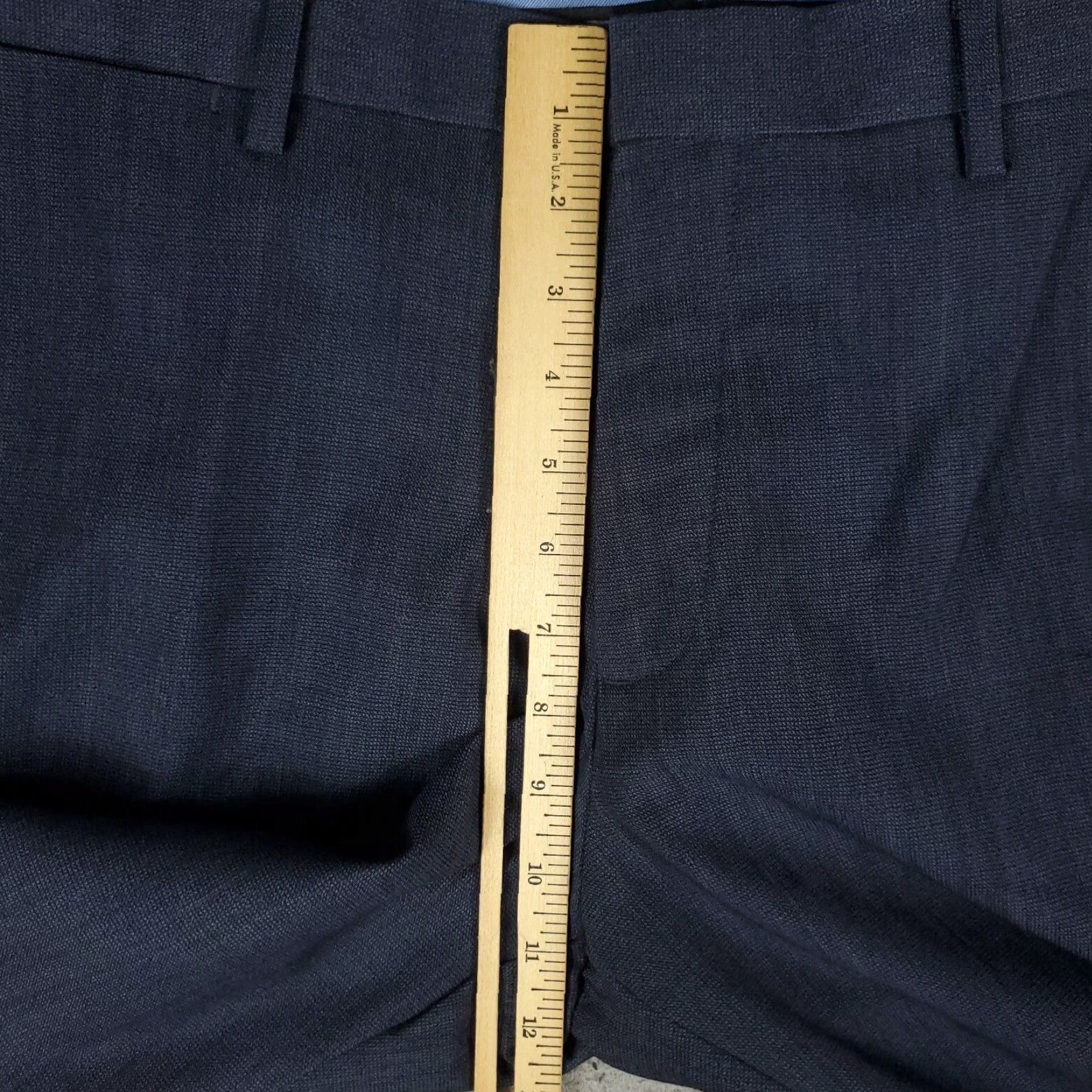 Banana Republic Banana Republic Chino Pants Mens 35x32 Blue Wool Modern Slim Fit Straight Size US 35 - 4 Thumbnail