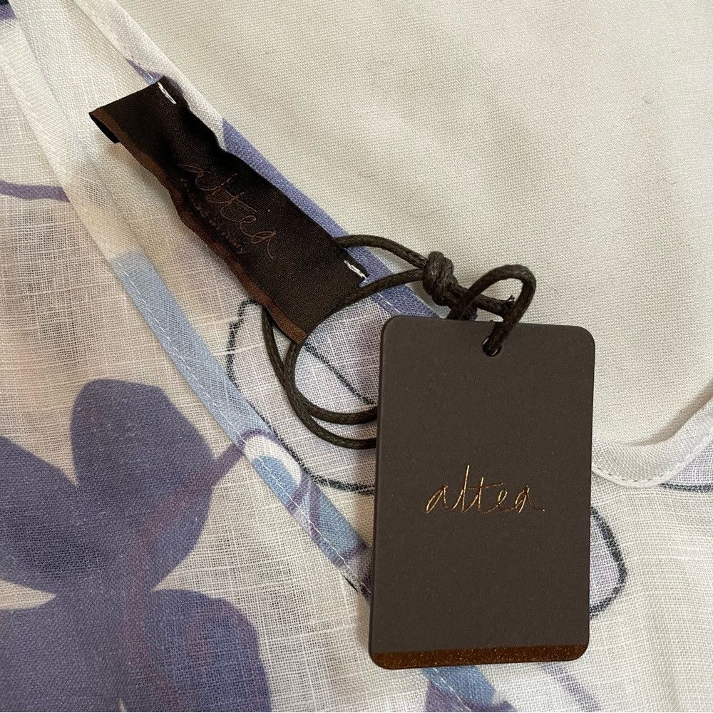 Altea NWT New $257 Altea Floral Linen Top Size 8 Made in Italy Size M / US 6-8 / IT 42-44 - 9 Thumbnail