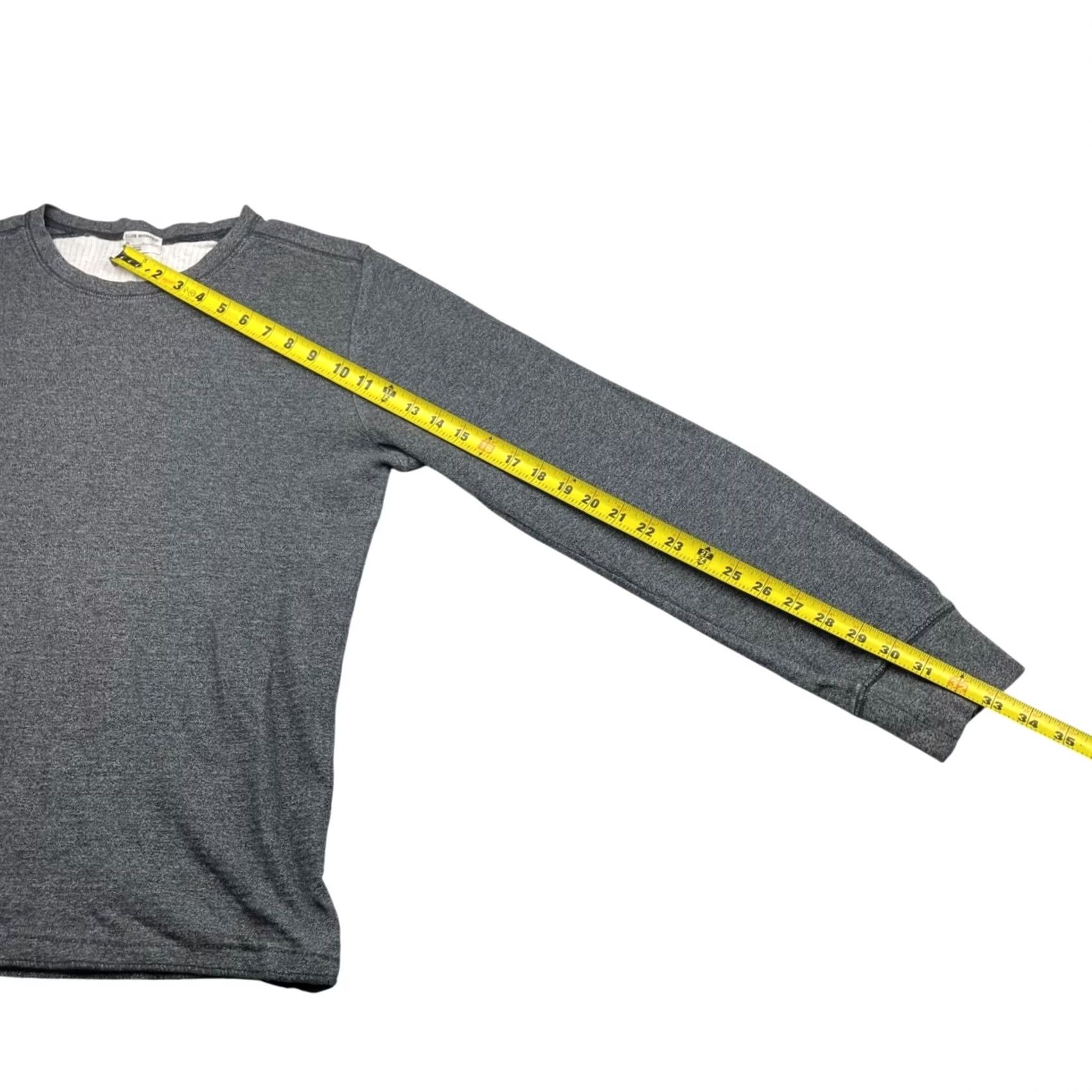 Club Monaco Club Monaco Men's 100% Cotton Crewneck Pullover Sweater Gray M Regular Long Sleeve Crew Neck Vintage No Knit Merchant? Size US M / EU 48-50 / 2 - 5 Thumbnail