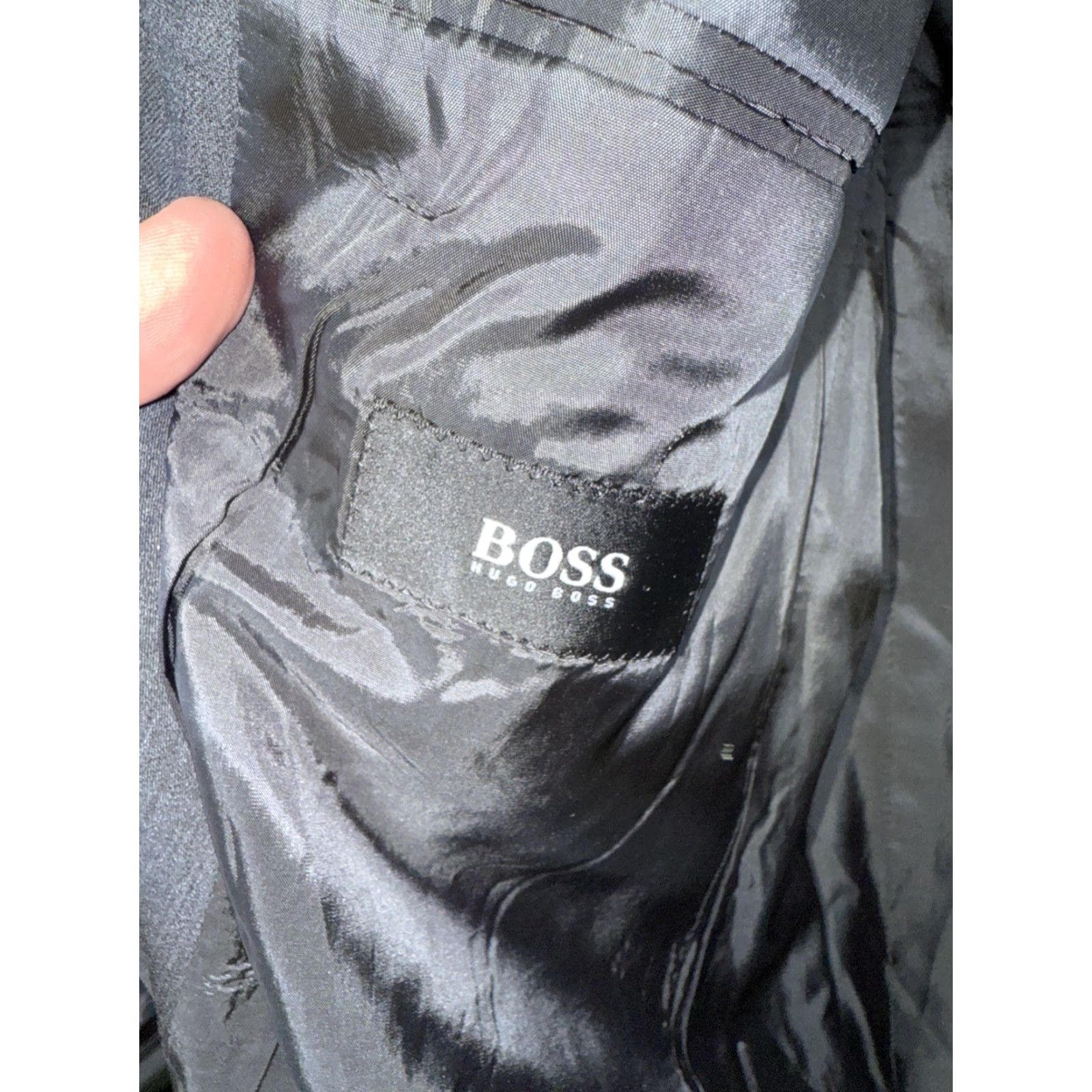 Hugo Boss Vtg HUGO BOSS Virgin Wool Gray Sport Coat Macys Mens 40 L Size US XXS / EU 40 - 7 Thumbnail