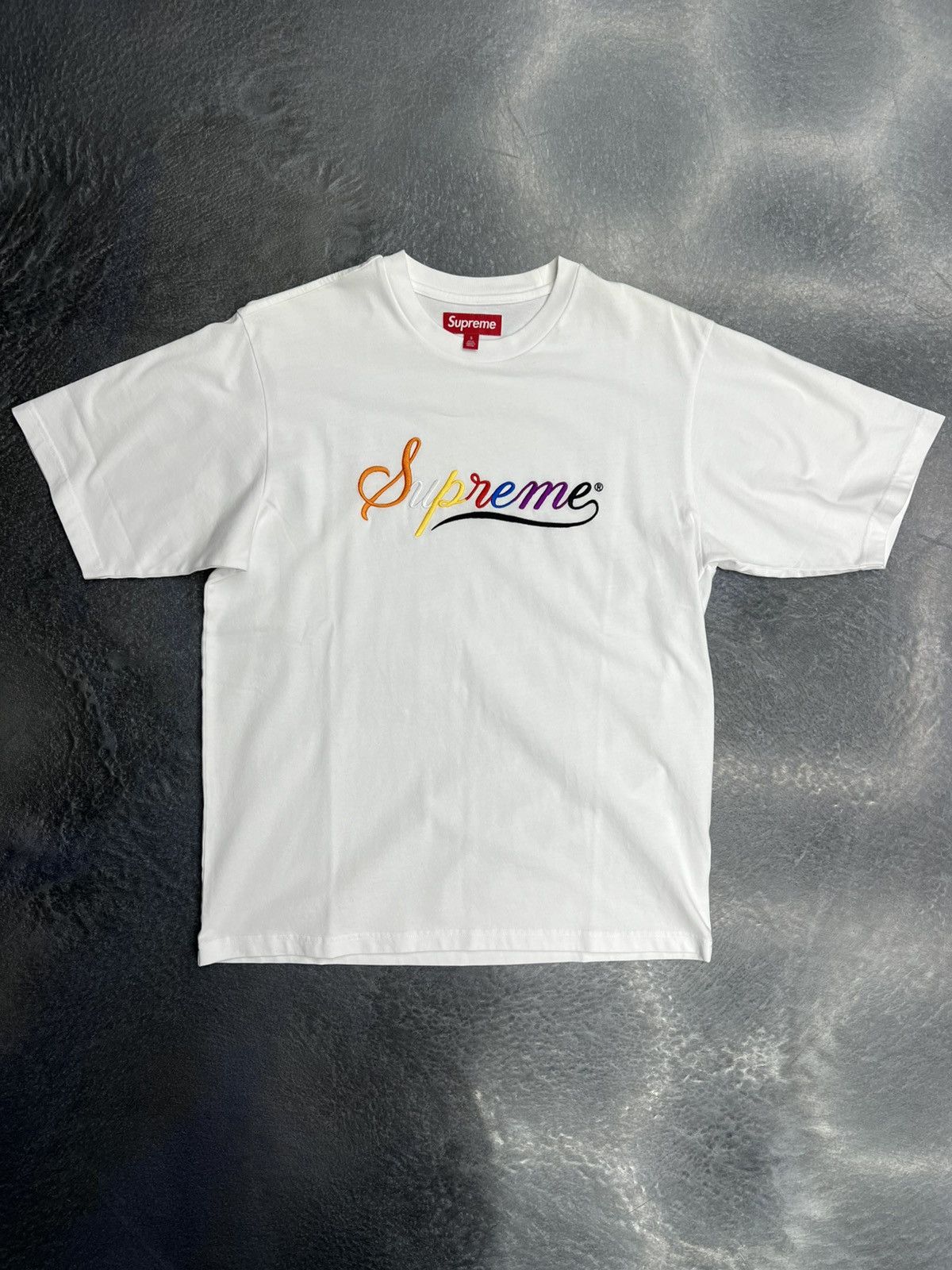 Supreme Supreme Cursive T-Shirt Size US S / EU 44-46 / 1 - 1 Thumbnail