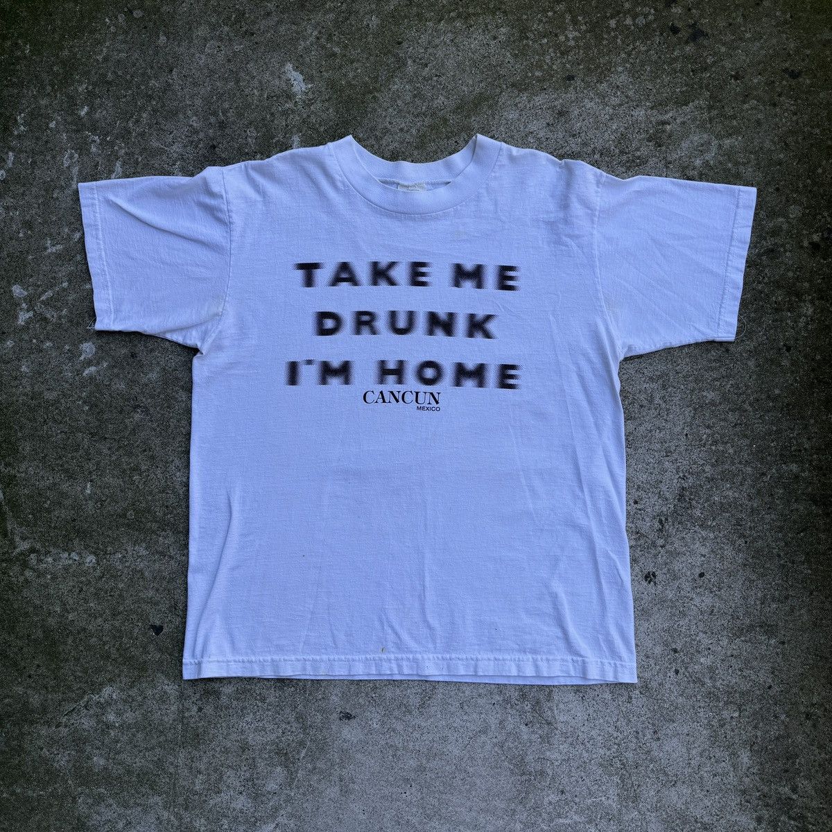 VINTAGE TAKE ME DRUNK I'M HOME TEE