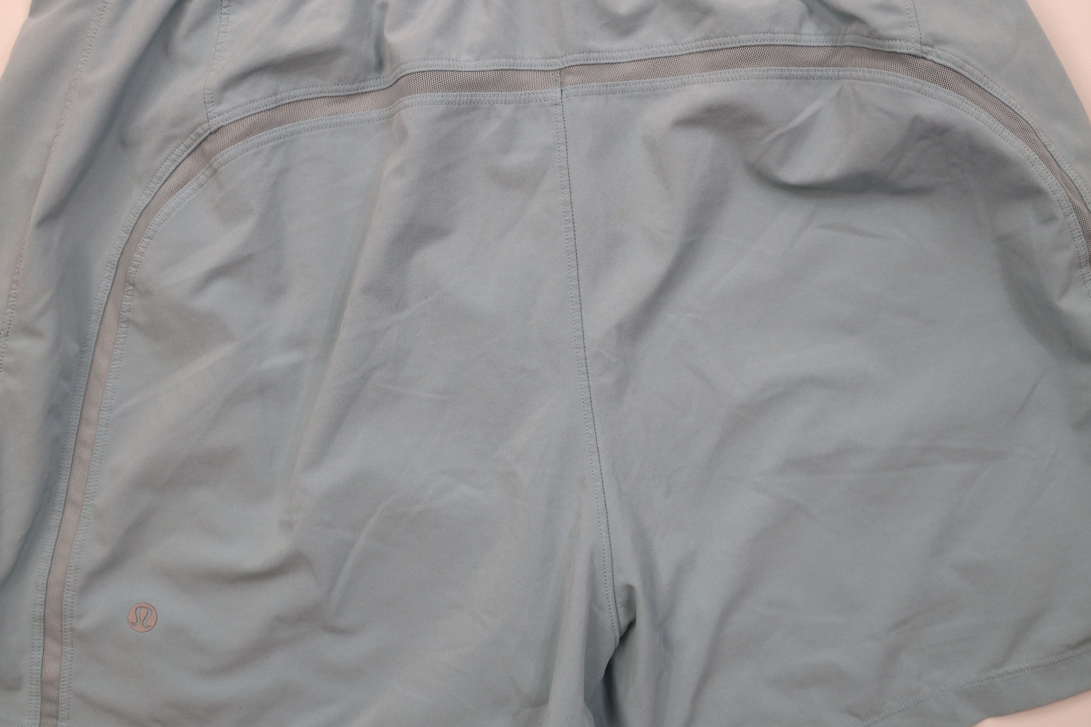 Lululemon Lululemon Pacebreaker Gym Running Jogging Shorts Light Blue Size US 34 / EU 50 - 10 Thumbnail