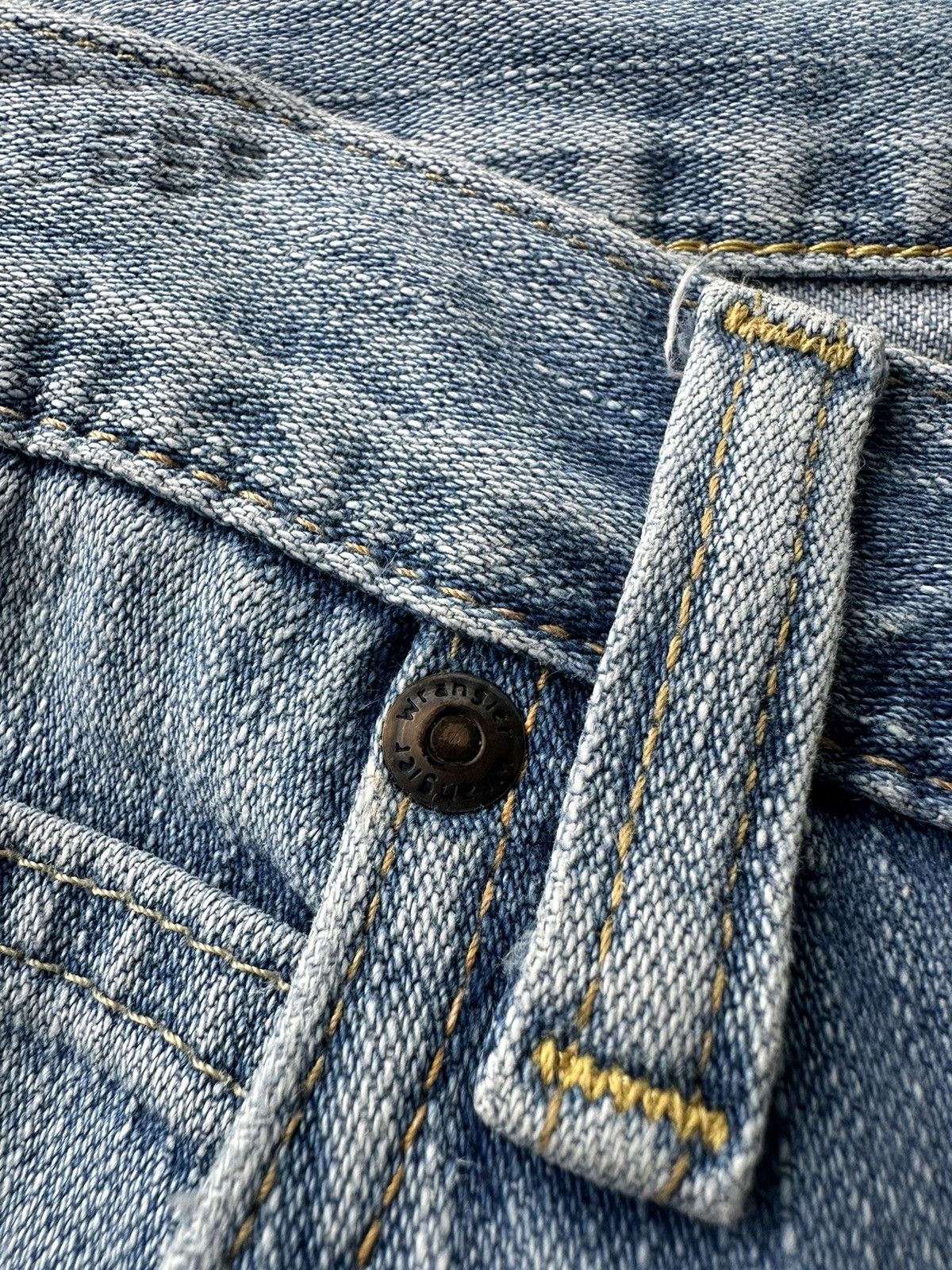 Fadeless × Vintage × Wrangler Wrangler Vintage Light Blue Washed Denim D193 Size US 30 / EU 46 - 9 Thumbnail