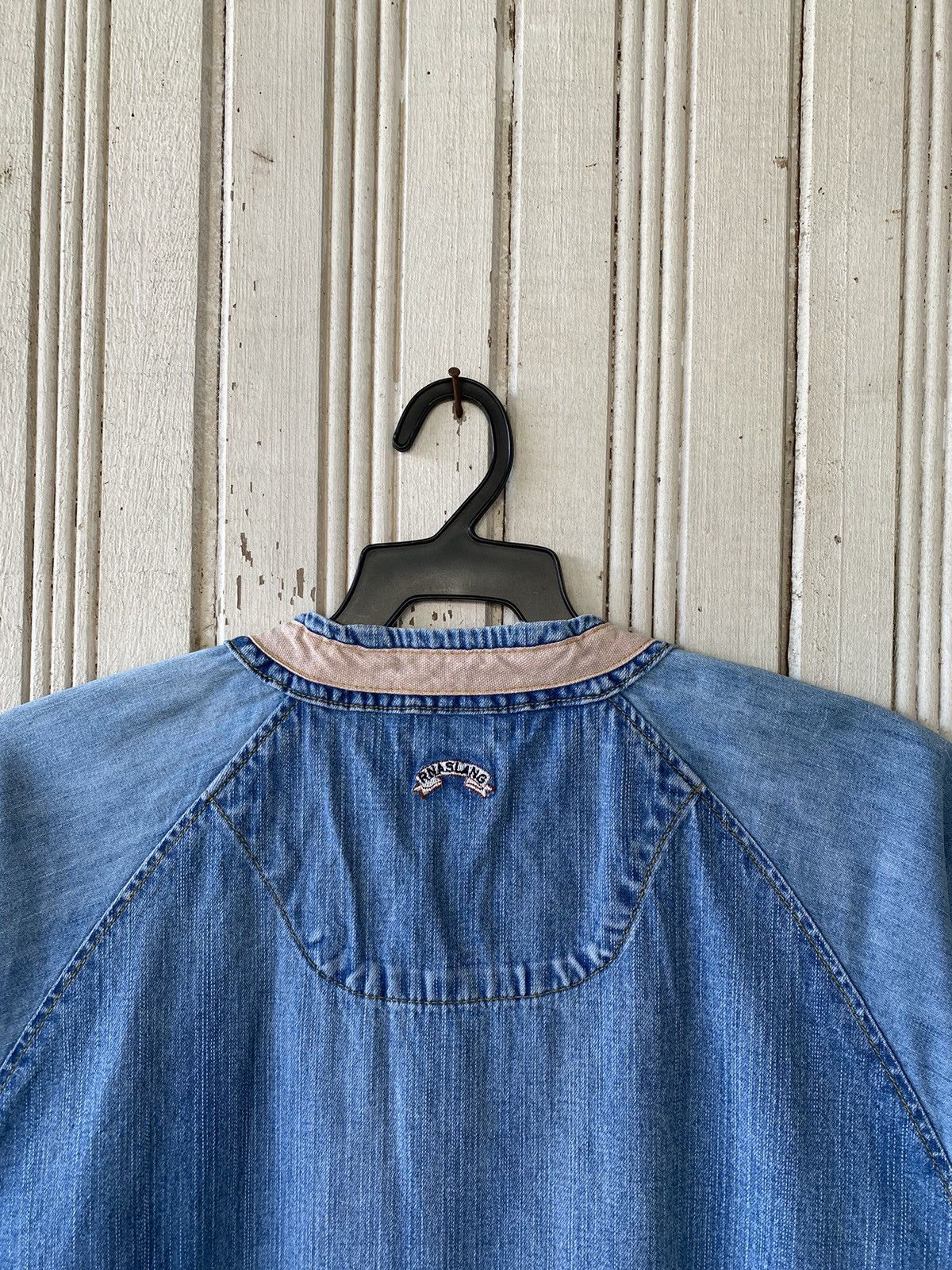 Vintage Vintage Rna Slang Baseball Denim Shirt Size US M / EU 48-50 / 2 - 6 Thumbnail