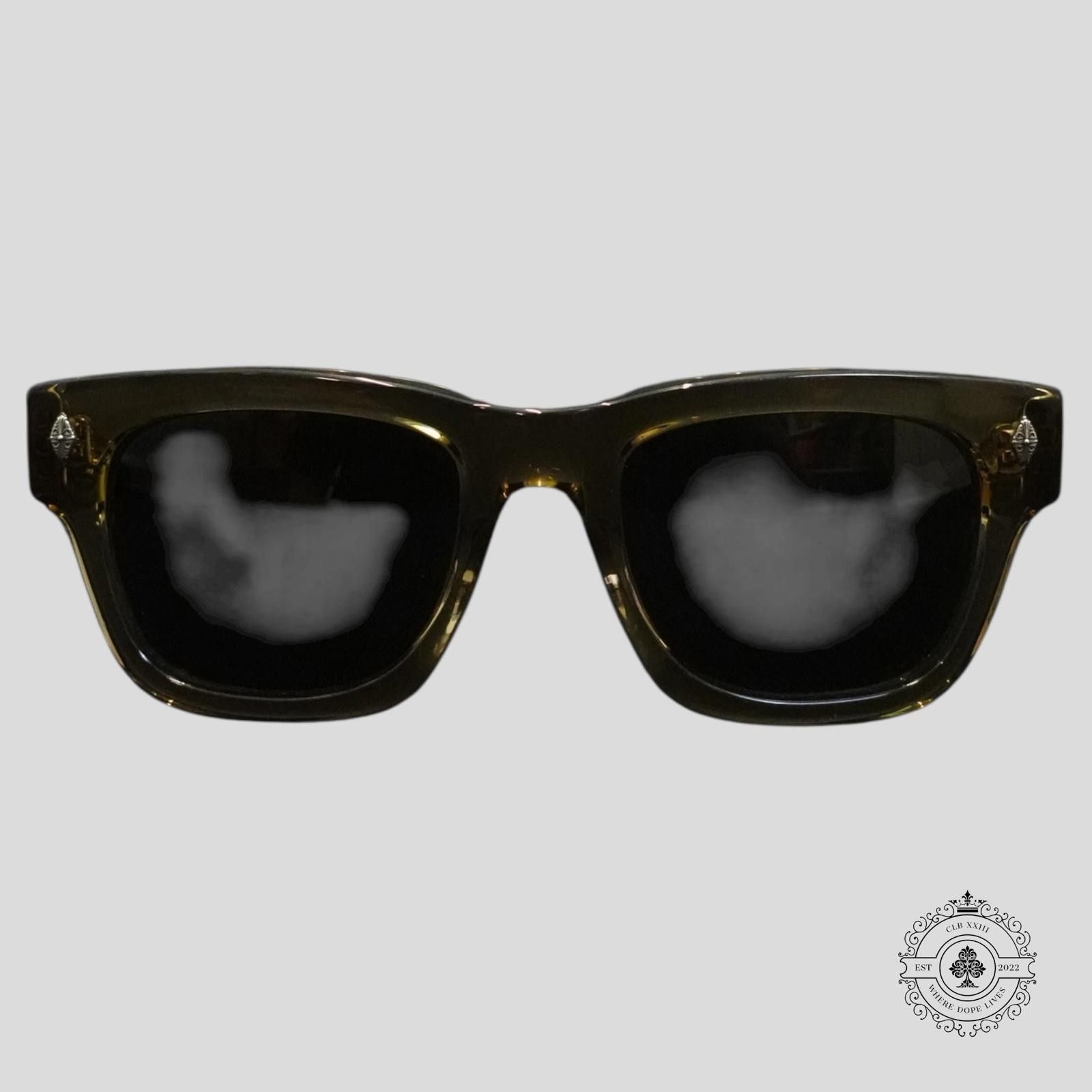Chrome Hearts Chrome Hearts Dick Fitzener Glasses in Olive/Silver Size ONE SIZE - 2 Thumbnail