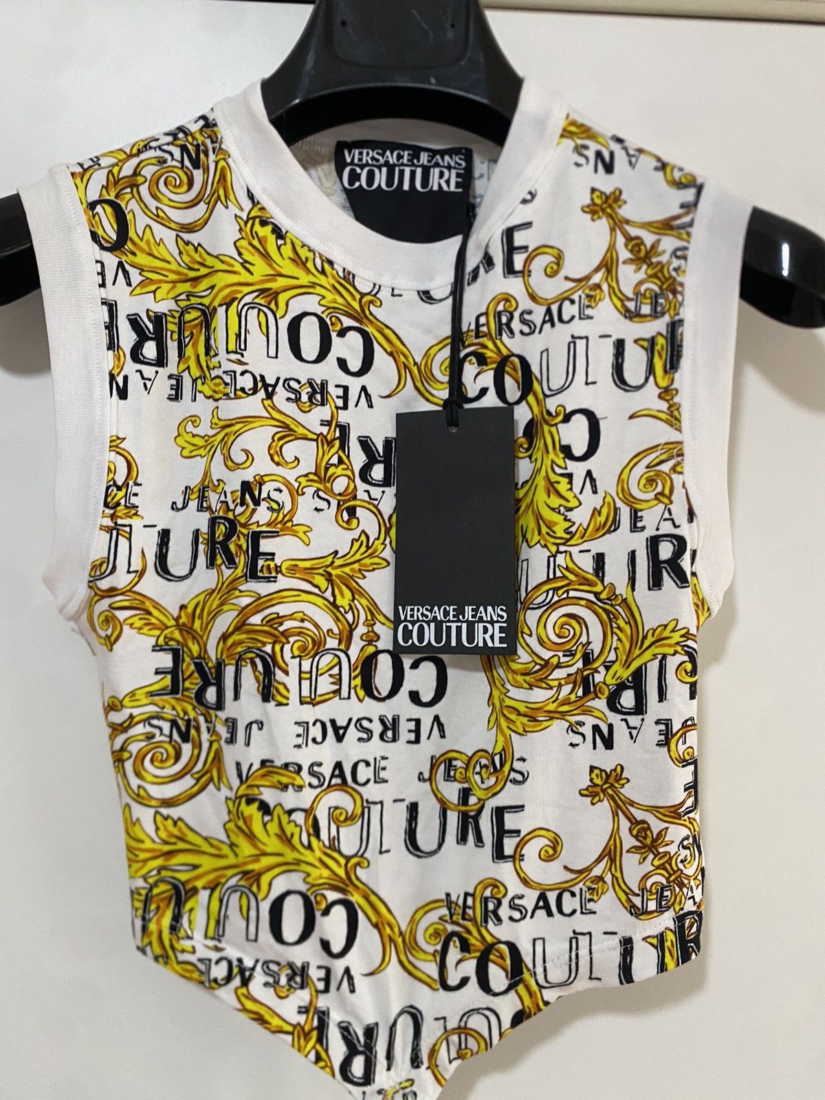 Versace Jeans Couture Versace Jeans Culture Logo Print Jersey T-Shirt, XS,, new. Size XS / US 0-2 / IT 36-38 - 2 Thumbnail