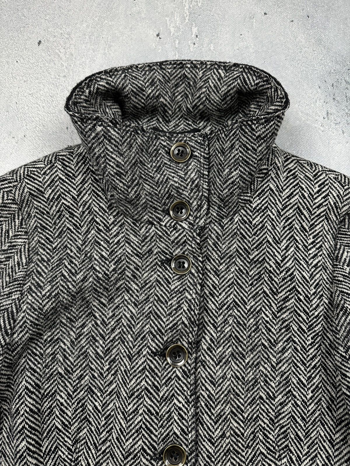 Weekend Max Mara Vintage Max Mara Weekend Herringbone Wool Coat Rare Classic Size M / US 6-8 / IT 42-44 - 19 Thumbnail