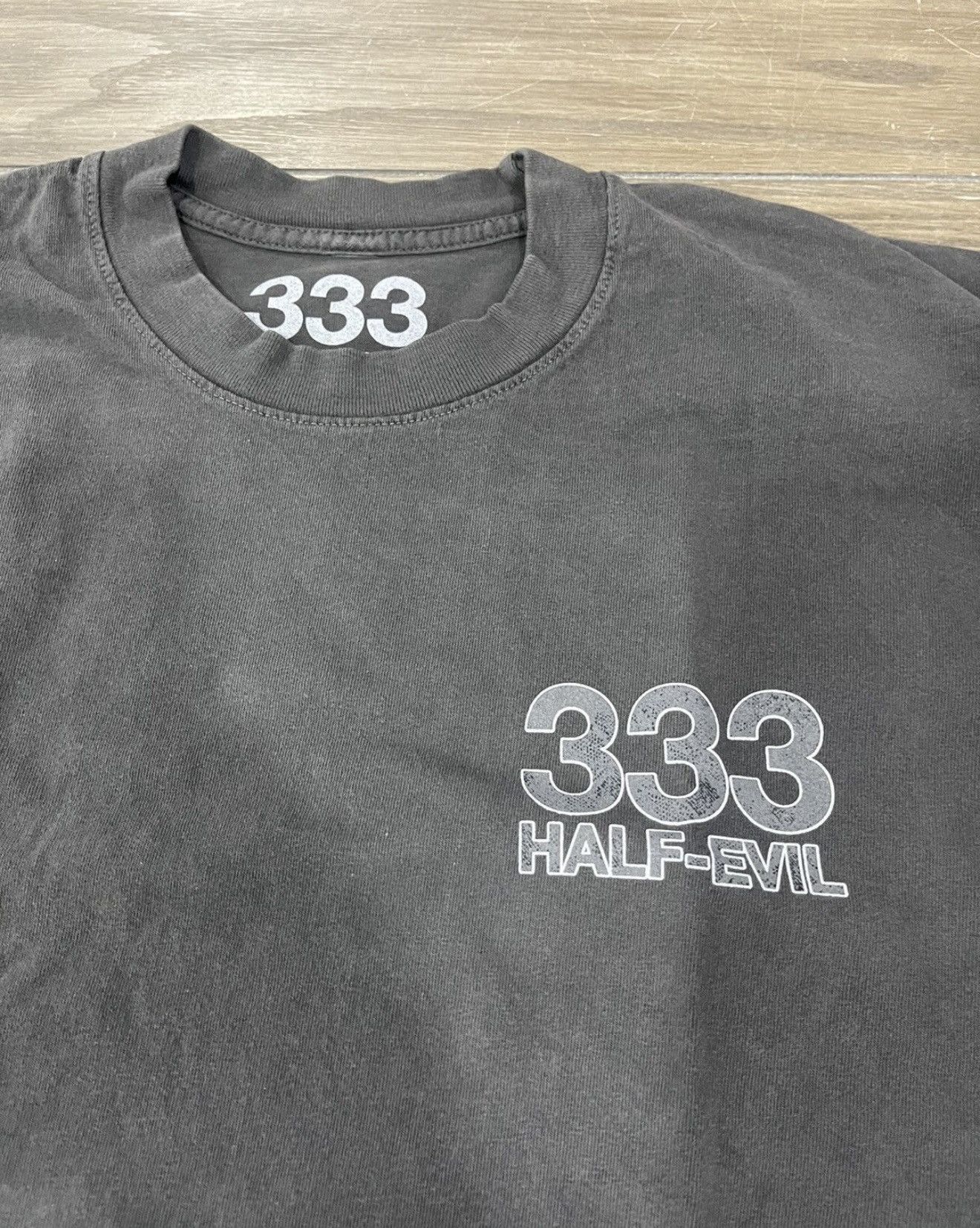 Half Evil ⚡️ Half Evil 333 Croc Print Logo Black Tee Shirt XXL 2XL ⚡️ Size US XXL / EU 58 / 5 - 6 Thumbnail