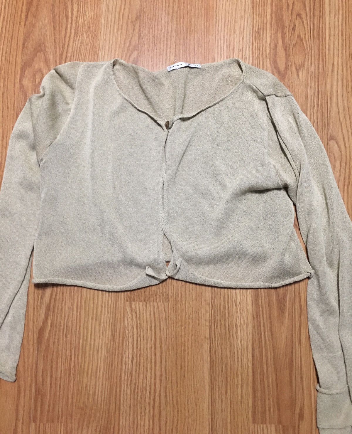 Sarah Pacini Sarah Pacini Womens Knit Crop Top Sweater Cape Size ONE SIZE - 8 Thumbnail