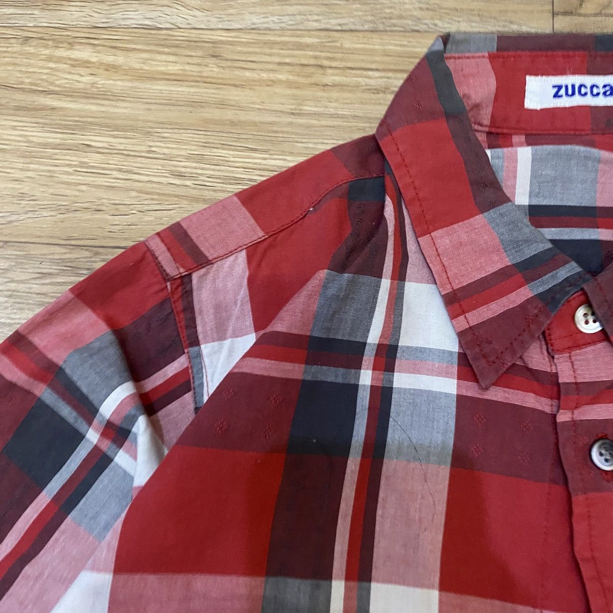 CABANE de ZUCCa 2000s Zucca By Issey Miyake Plaid Button Up Shirt Size US M / EU 48-50 / 2 - 7 Thumbnail