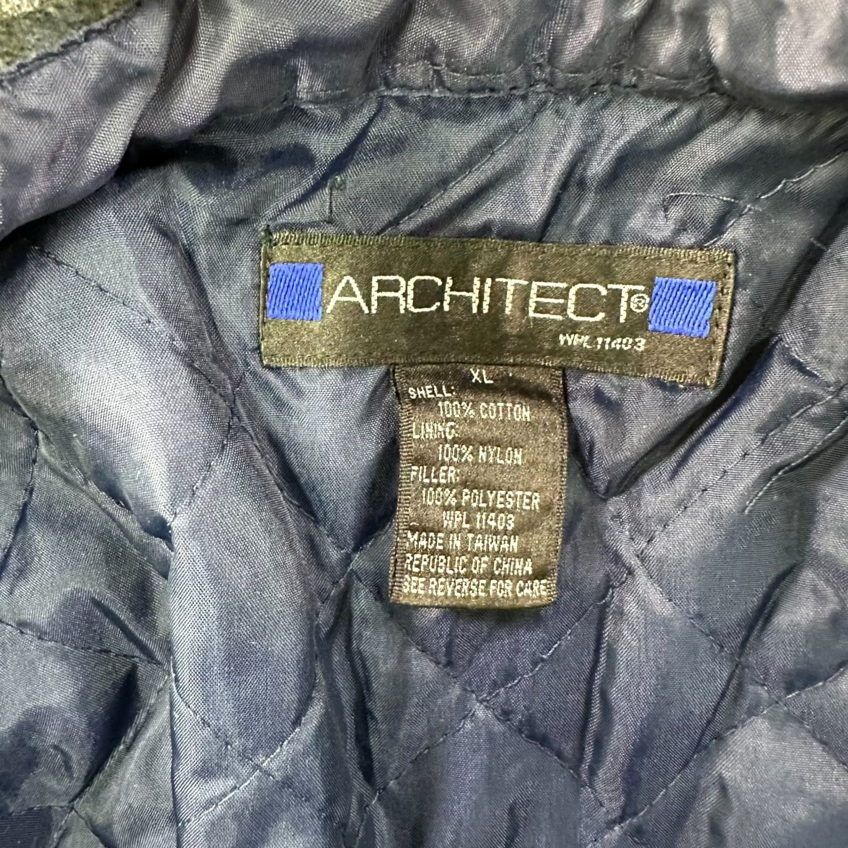 Architect VINTAGE Architect Flannel Lined Shirt Jacket XL Plaid Blue Workwear Cowboy Western Mens Size US XL / EU 56 / 4 - 3 Thumbnail
