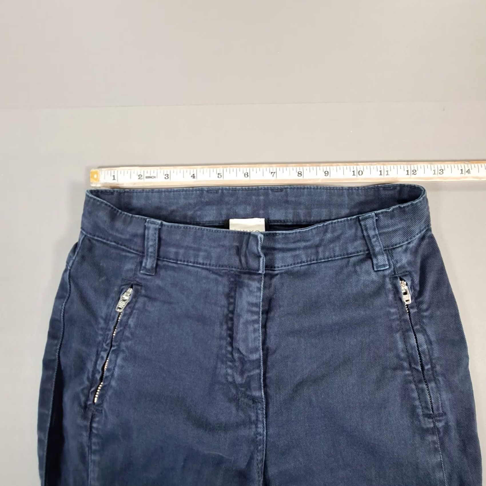 Pinko VINTAGE Pinko Uniqueness Womens Jeans Blue W25 L33 Bootcut Gold Buttons Size 42" / US 20 - 5 Thumbnail