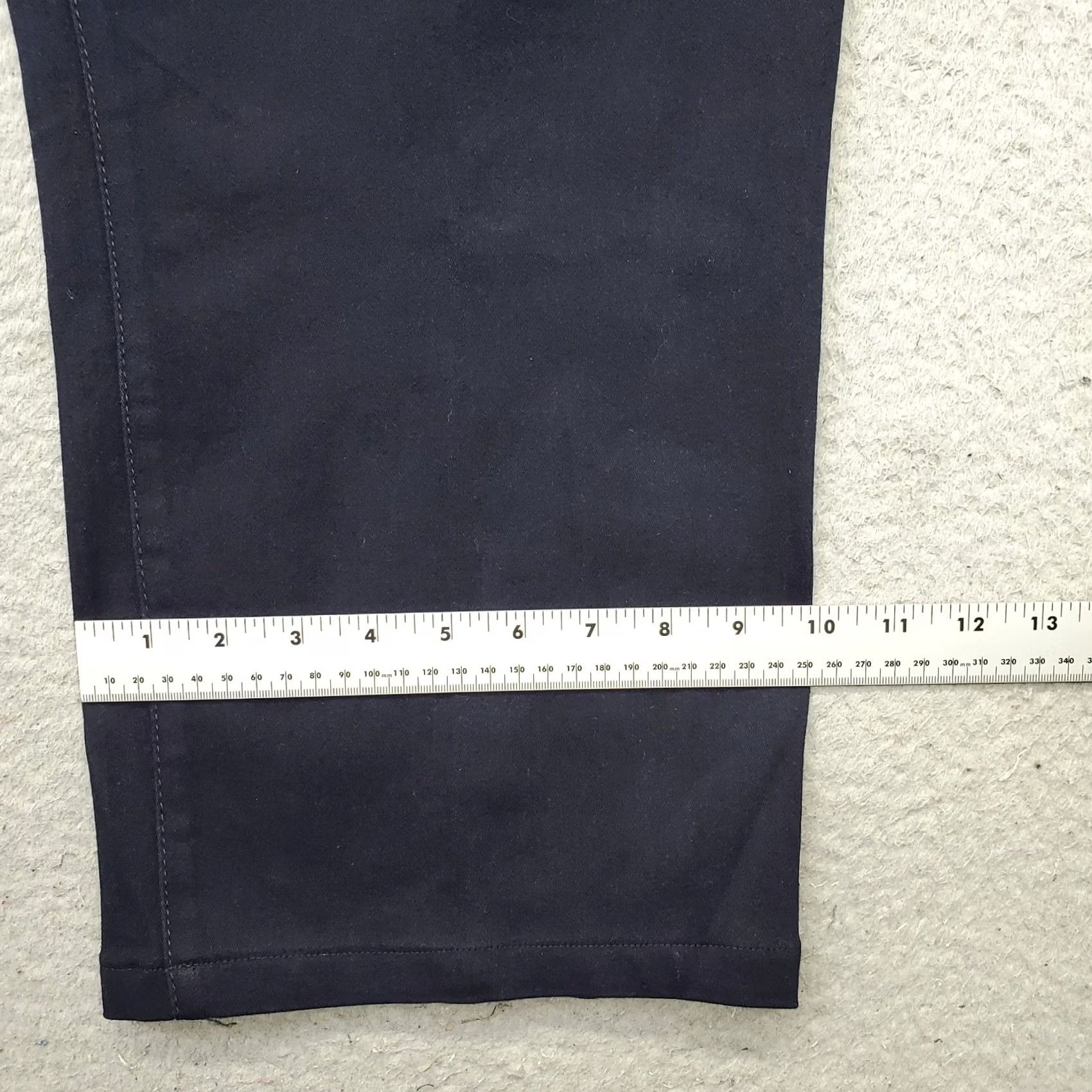 Vintage Style&co. Jeans Womens 22W Blue Flat Front Straight Leg Stretch High Waist Jeans Size 40" / US 18 - 5 Thumbnail