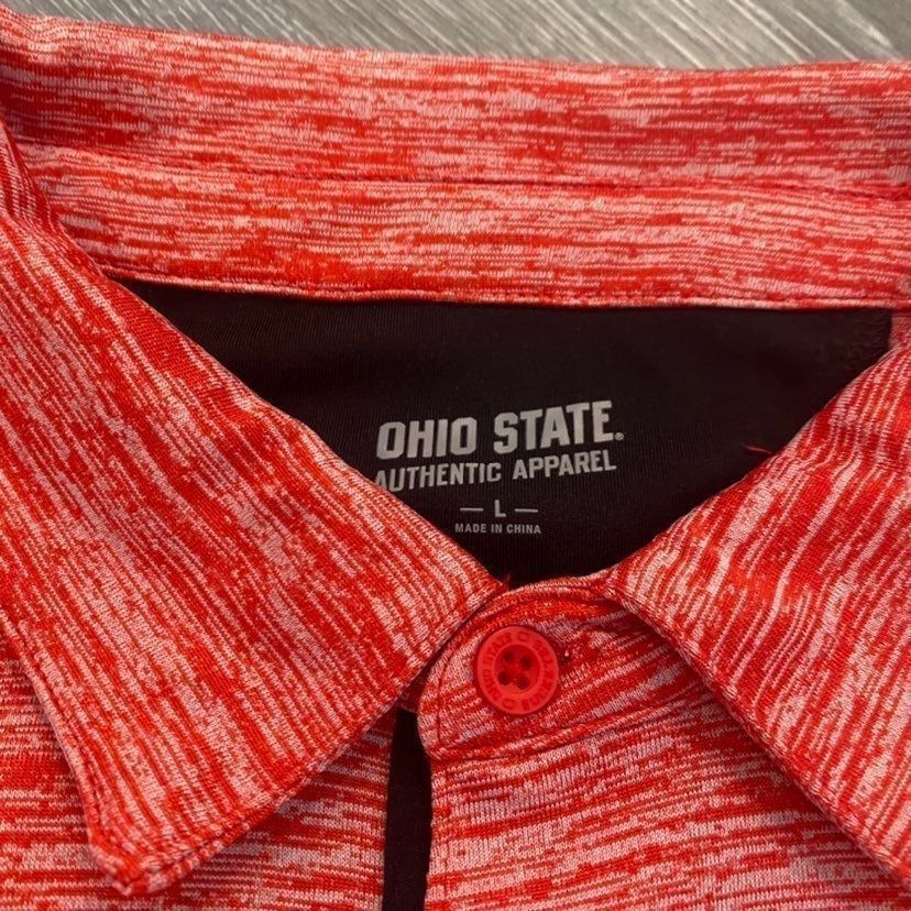 Nike Ohio State Football Red Athletic Polo L Bin J-24 Size US L / EU 52-54 / 3 - 3 Thumbnail