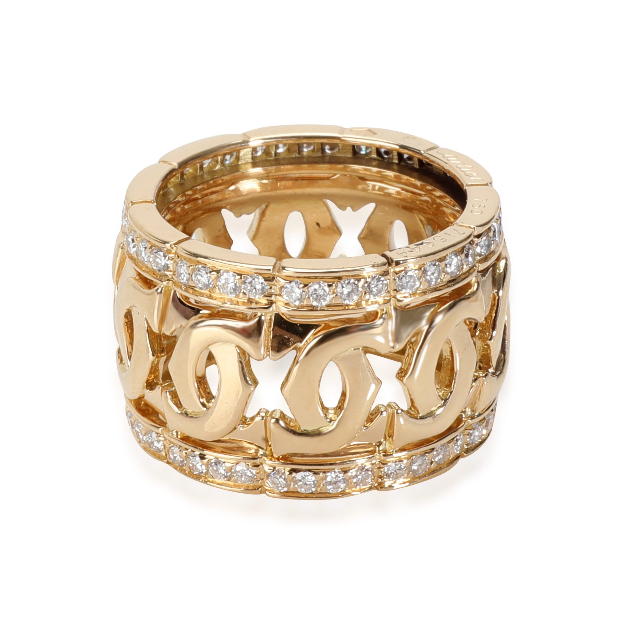 image of Cartier Entrelaces C De Cartier In 18K Yellow Gold 0.65 Ctw, Women's