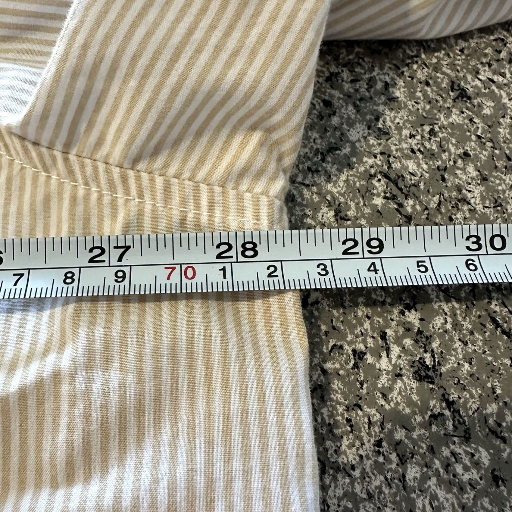 American Eagle Outfitters American Eagle Outfitters Button-Up Shirt Mens XL Striped Beige Cotton Woolen? No, Cotton Size US XL / EU 56 / 4 - 5 Thumbnail