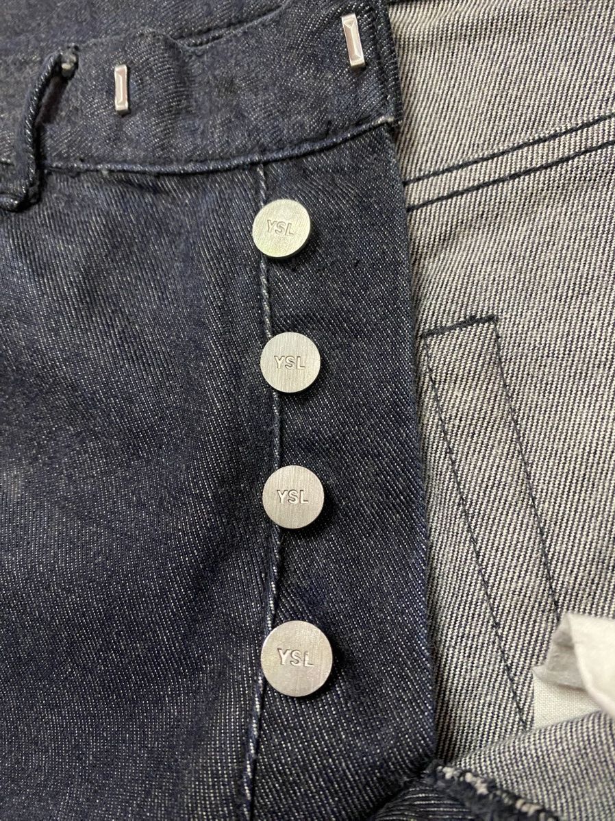 Saint Laurent Paris × Yves Saint Laurent YSL saint laurent denim jeans Size US 30 / EU 46 - 10 Thumbnail