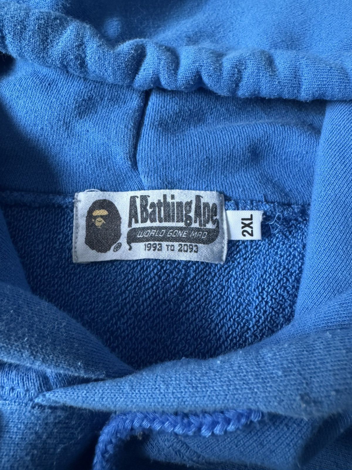 Bape BAPE Pastel Color Big Logo Wide Pullover Hoodie Size US XXL / EU 58 / 5 - 3 Thumbnail