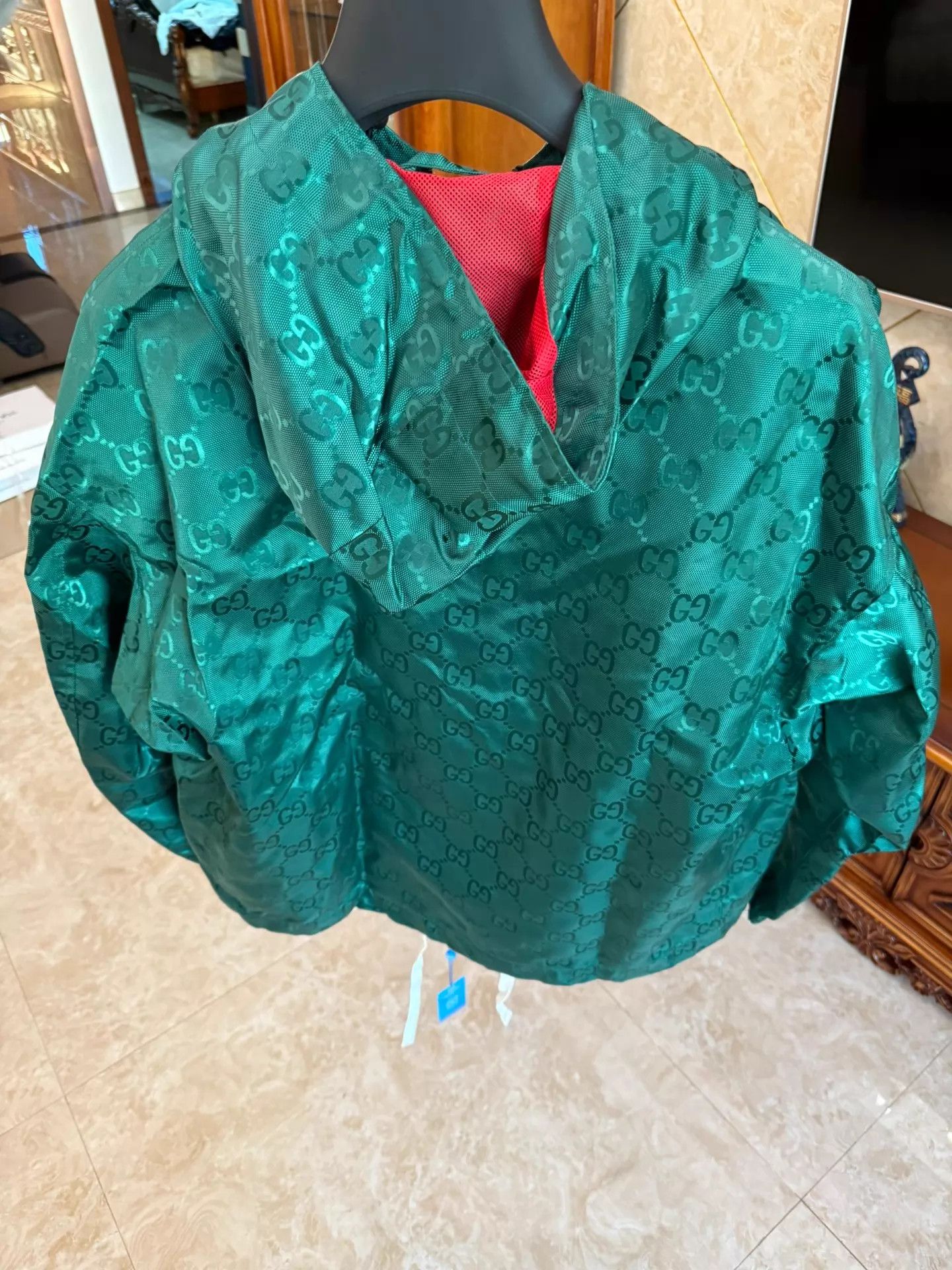 Gucci Gucci Full Logo Green Jacket Size 50 Size US M / EU 48-50 / 2 - 4 Thumbnail