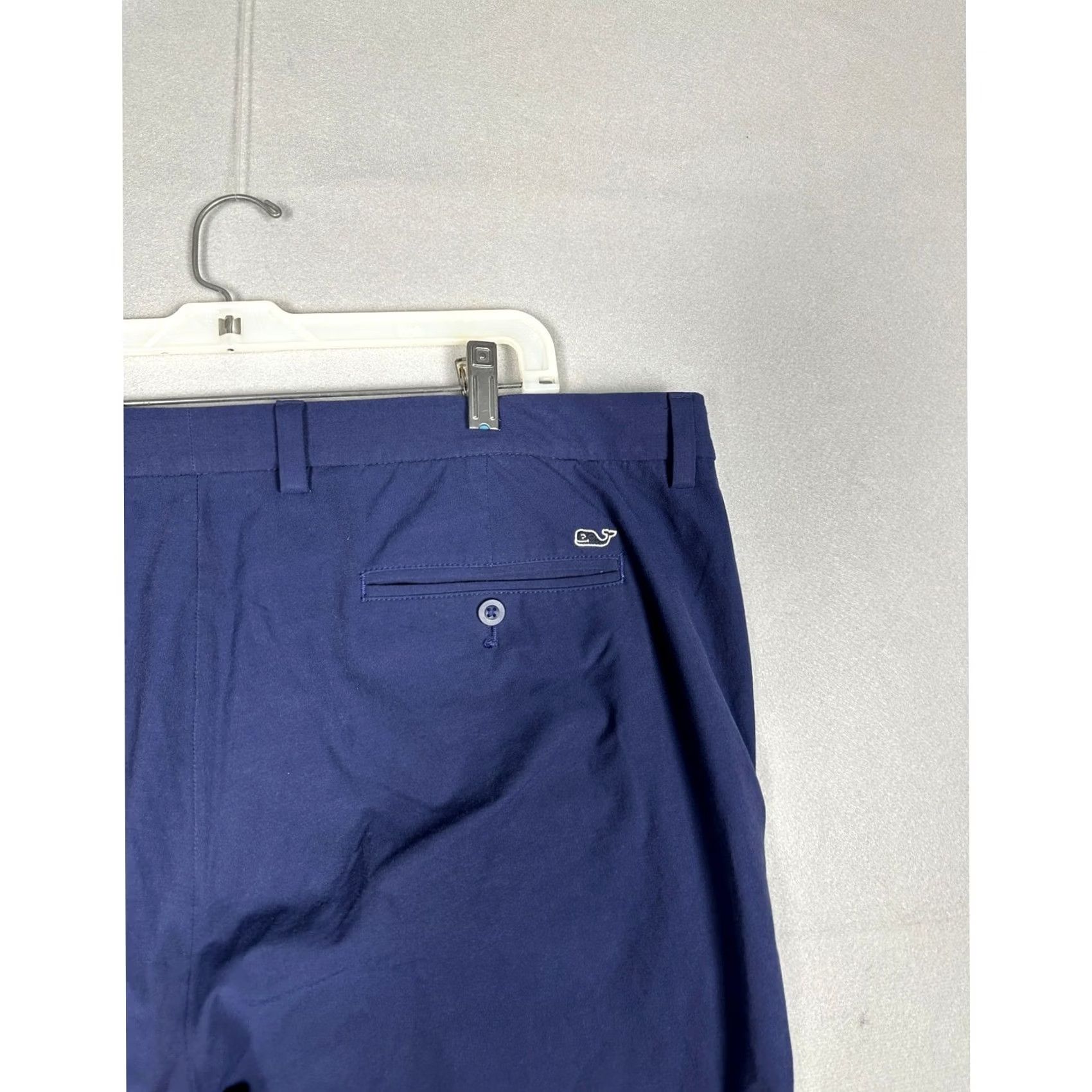 Vineyard Vines Vineyard Vines On-The-Go Performance Pants Men Navy Blue Straight Pockets Moisture Wicking Stretch Casual Golf Travel 42x32 Size US 42 / EU 58 - 4 Thumbnail